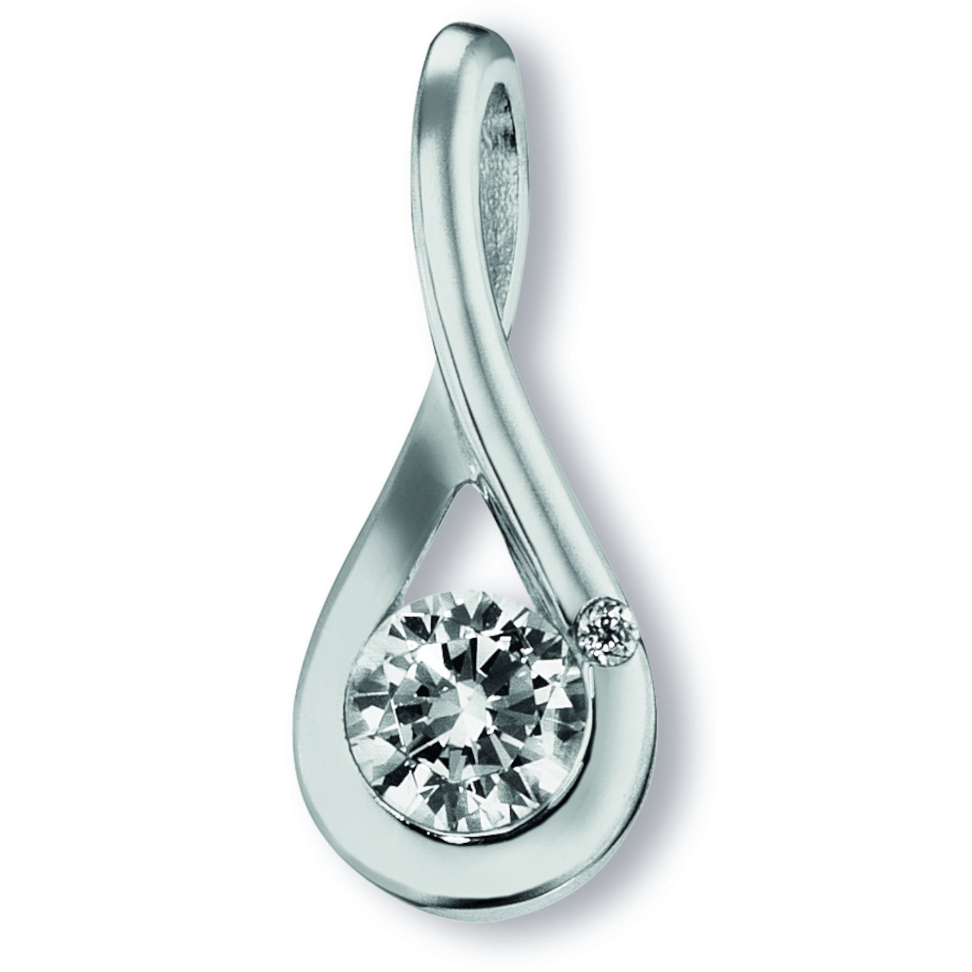 925 ELEMENT Silber, ONE Damen Schmuck Kettenanhänger Zirkonia aus Anhänger Silber