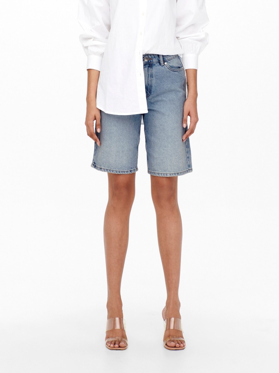 ONLY Jeansshorts Denim-Baumwolle, Reißverschluss, fünf Taschen günstig online kaufen