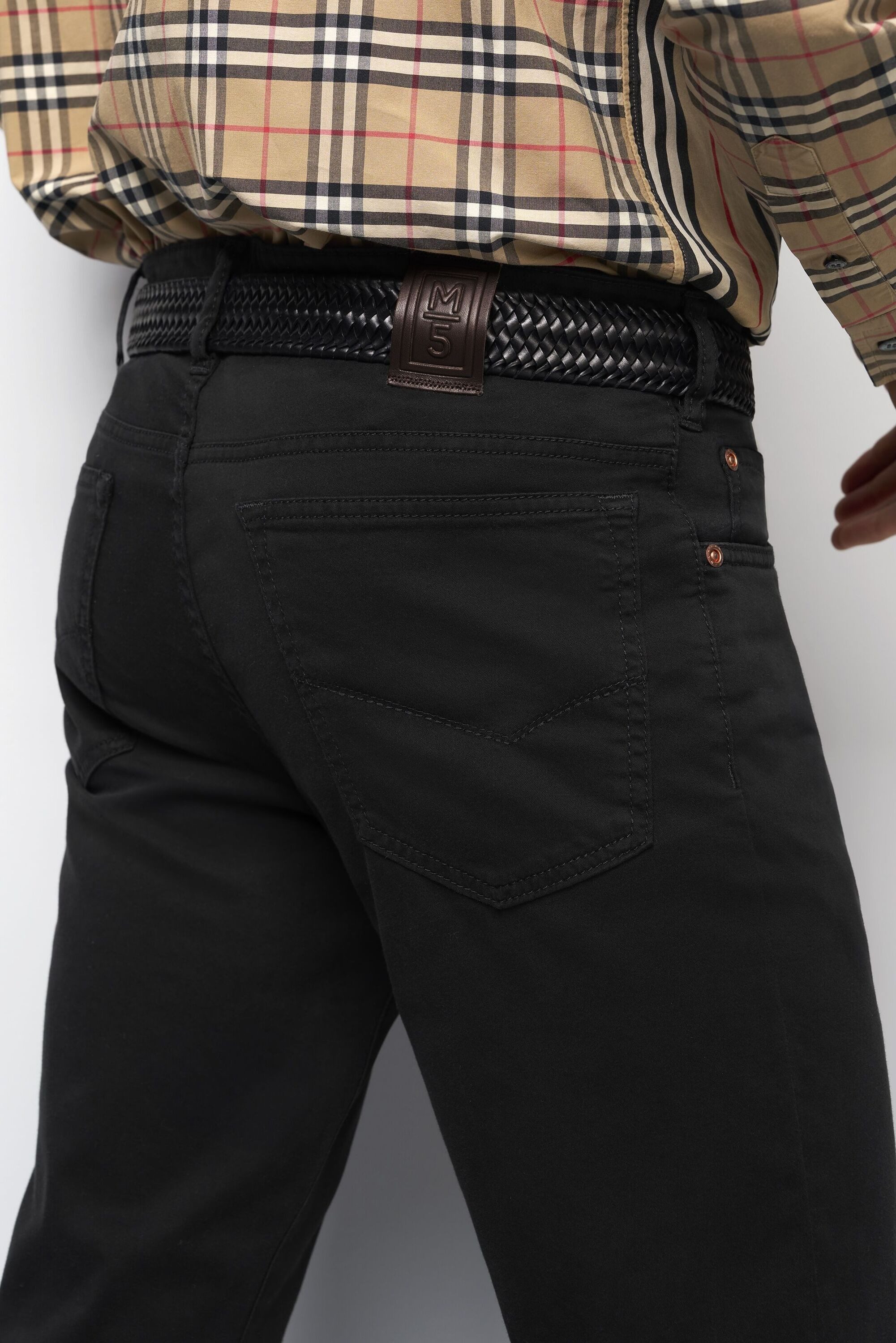 MEYER Chinos M5 Five Pocket M5 Five aus High Performance Satin