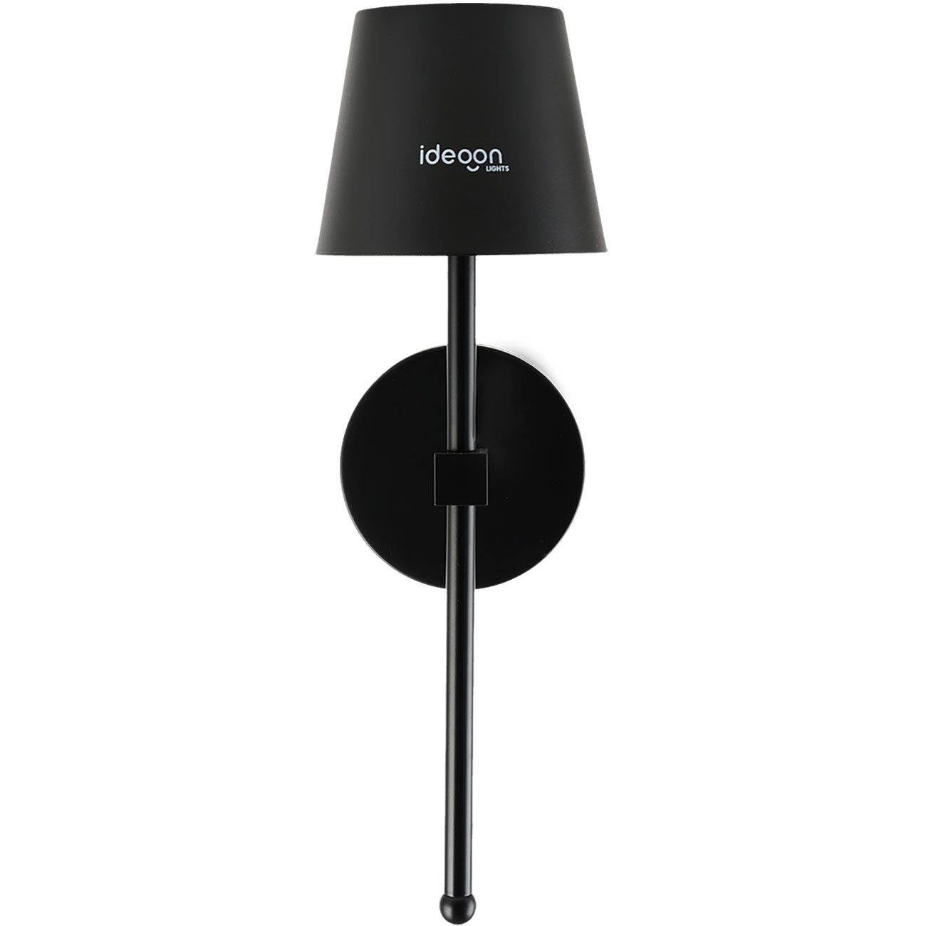 shop'n smile ideoon LED Wandleuchte Kabellose LED Wandleuchte Akku dimmbar Timer & Touch-Sensor Ø 11 cm, 44 hochwertige LEDs, Warmweiß  Neutralweiß  Kaltweiß, 3-stufig dimmbar/Ladezeit ca. 5–6 Std./in Schwarz