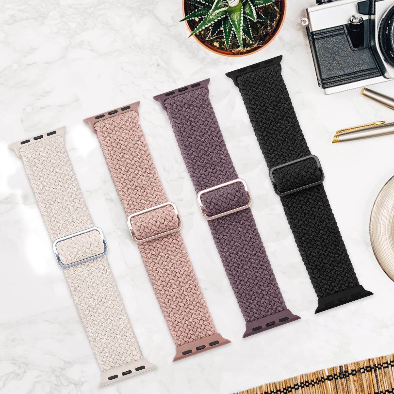FELIXLEO Uhrenarmband Kompatibel Apple mit Armband Nylon Watch
