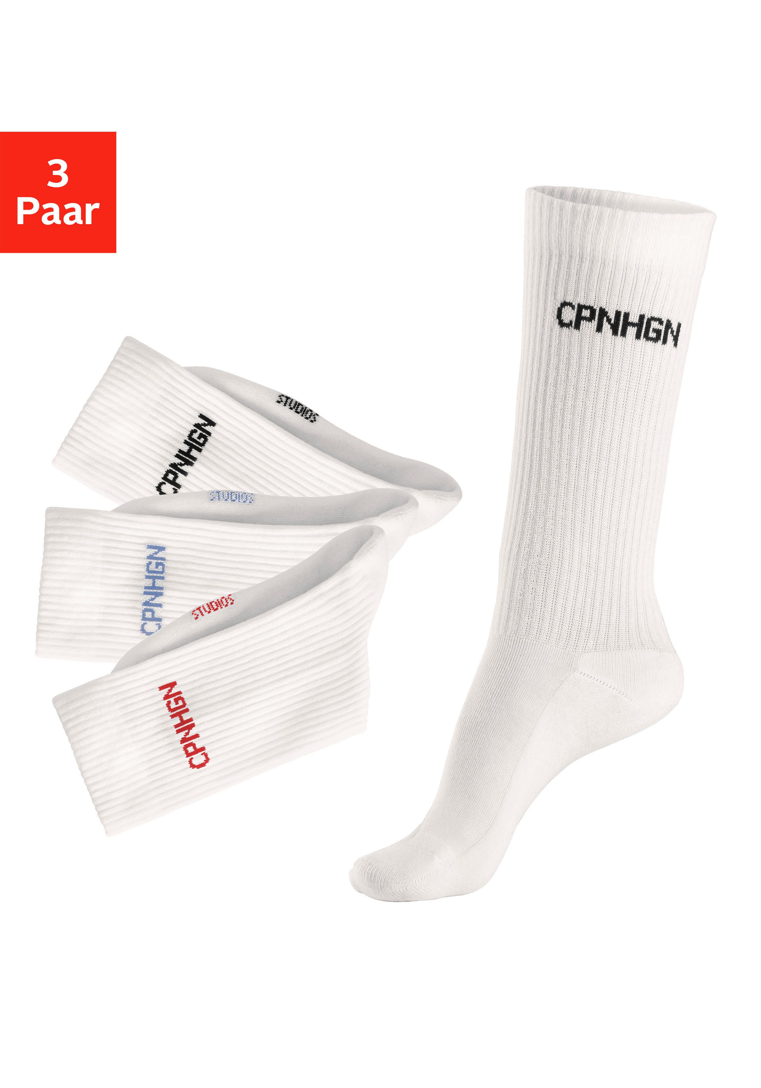 Copenhagen Studios Tennissocken (Packung, 3-Paar) mit Halbfußfrottee günstig online kaufen