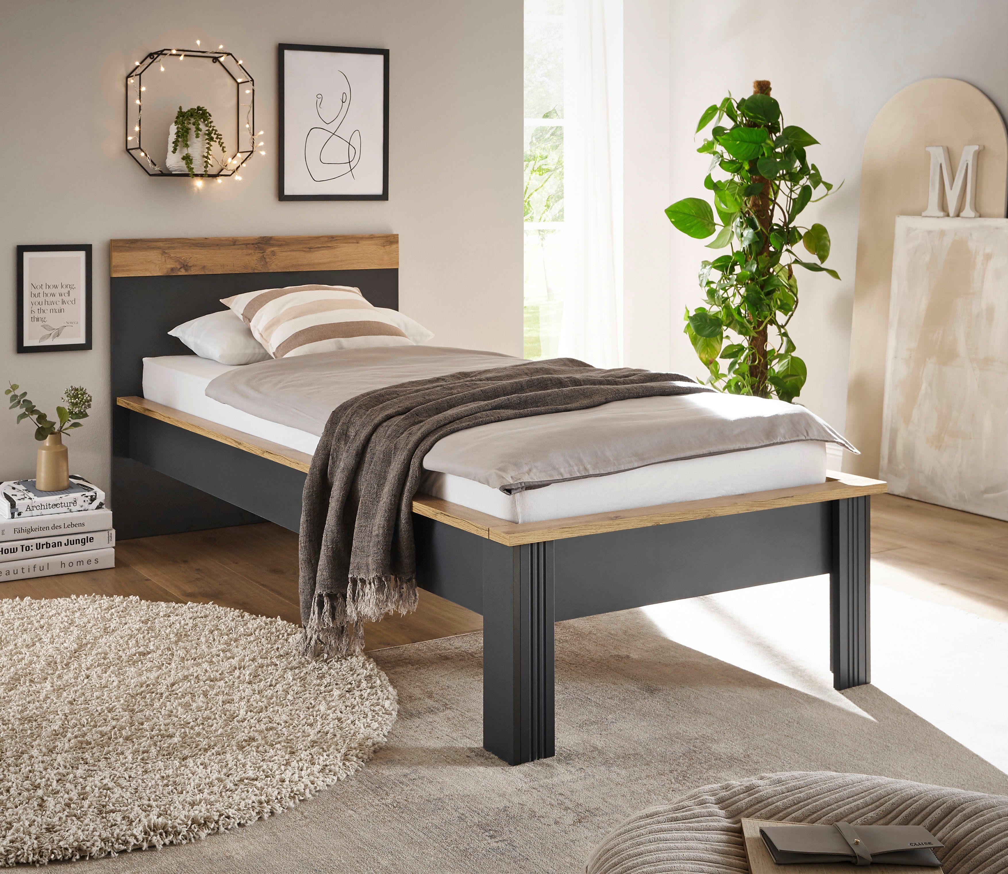 Home affaire Einzelbett "WESTMINSTER Bett im Landhausstil, Doppelbett, Bett günstig online kaufen