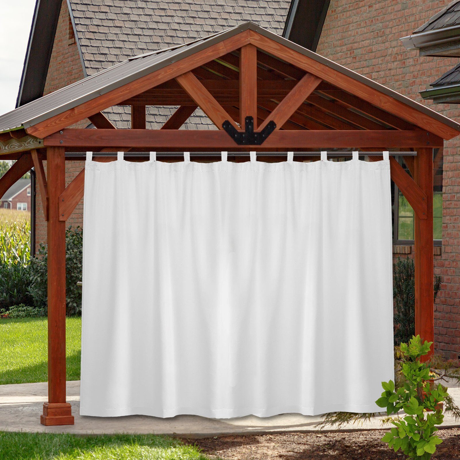 Qelus Vorhang Outdoor Vorhänge Wasserdicht Sonnenschutz günstig online kaufen