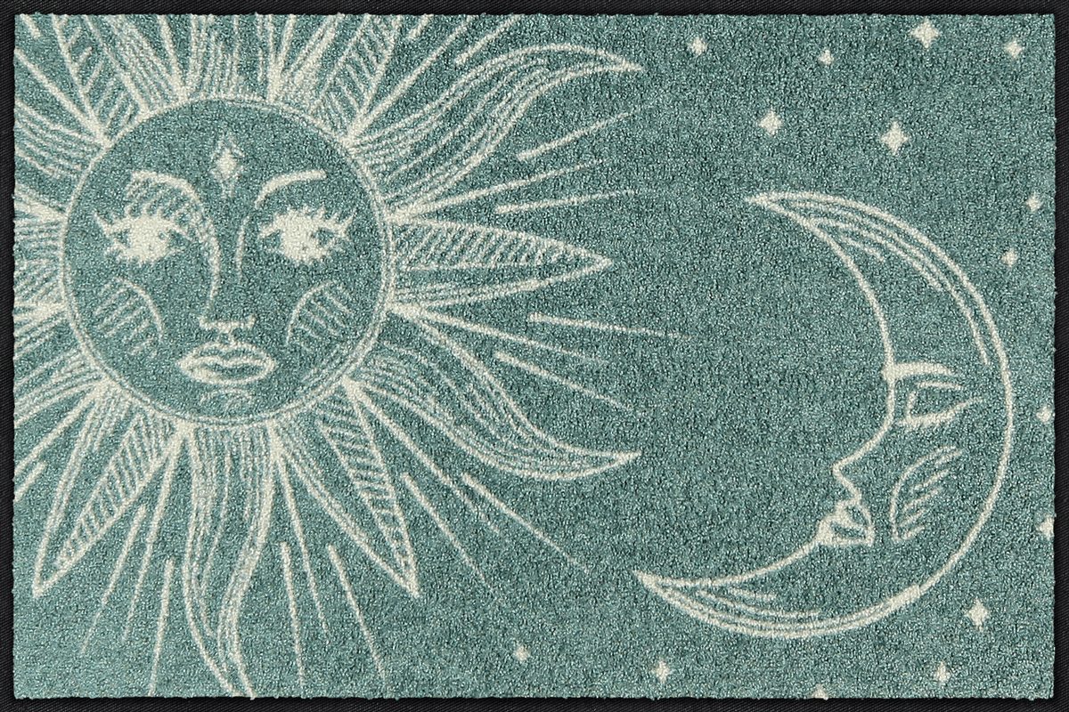 Salonloewe Fußmatte Fußmatte 50x75 Heaven's Gate grün, Eingangsmatte normal, Höhe: 500 mm