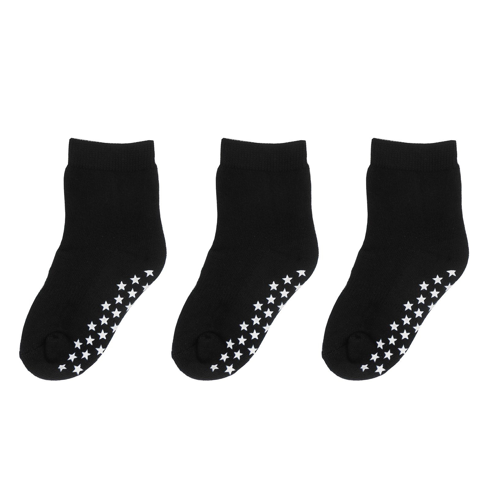 Langsocken Weiche Kinder Baumwoll Socken Babysocken (3-Paar) mit Halbplüsch
