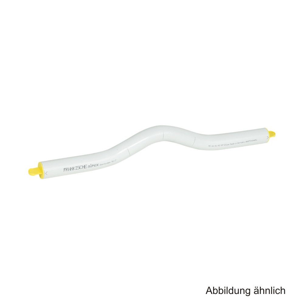 Fränkische Rohrwerke Wasserrohr Alpex Mehrschichtverbundrohr Überbogen weiß, 20 x 2 mm