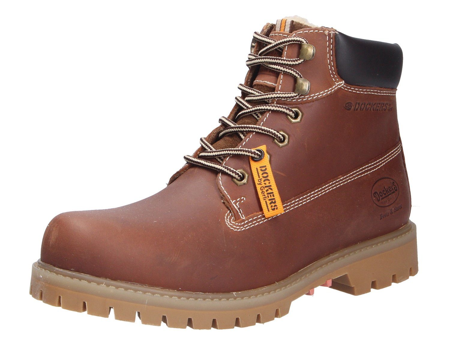 Dockers by Gerli Herren Schnürstiefel (Pflegeleicht) Echtleder