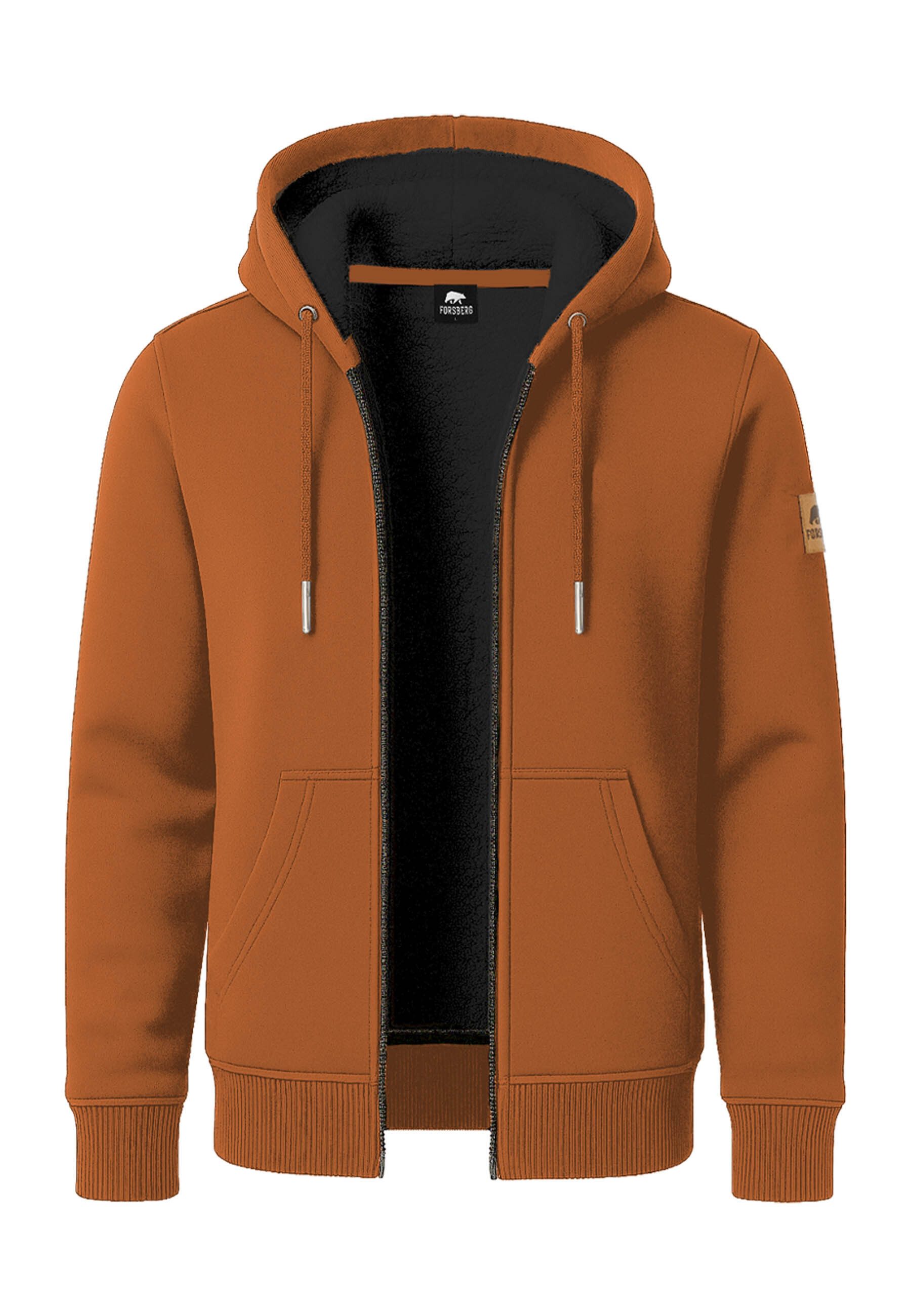 FORSBERG Winterjacke Kapuzenjacke mit Teddyfutter