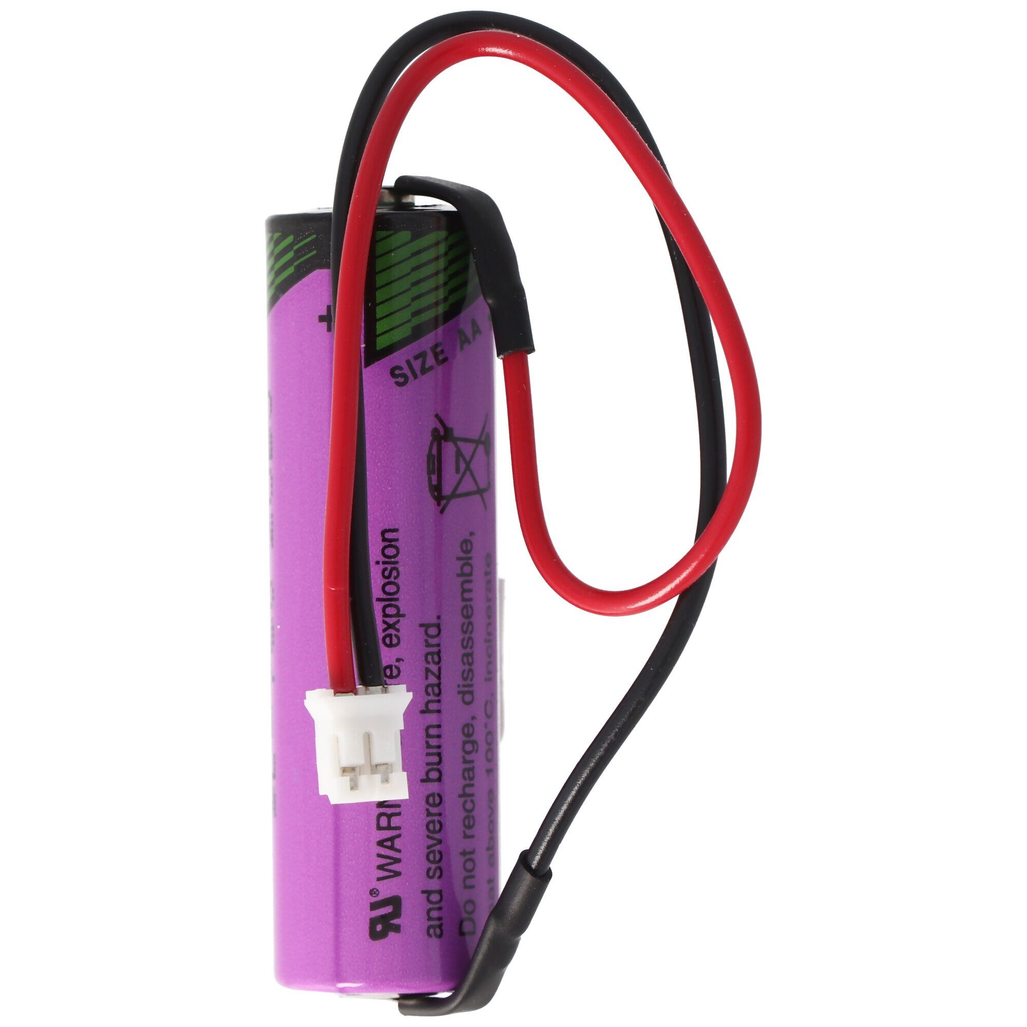 AccuCell Ersatzbatterie passend für die Testo Datenlogger 175-T1 Batterie mit Batterie, (3,6 V)