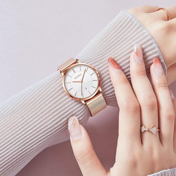 OLEVS Präzises Quarzwerk Watch, Elegante Design Exquisiten Minimalistisches, Zuverlässigkeit, Komfort