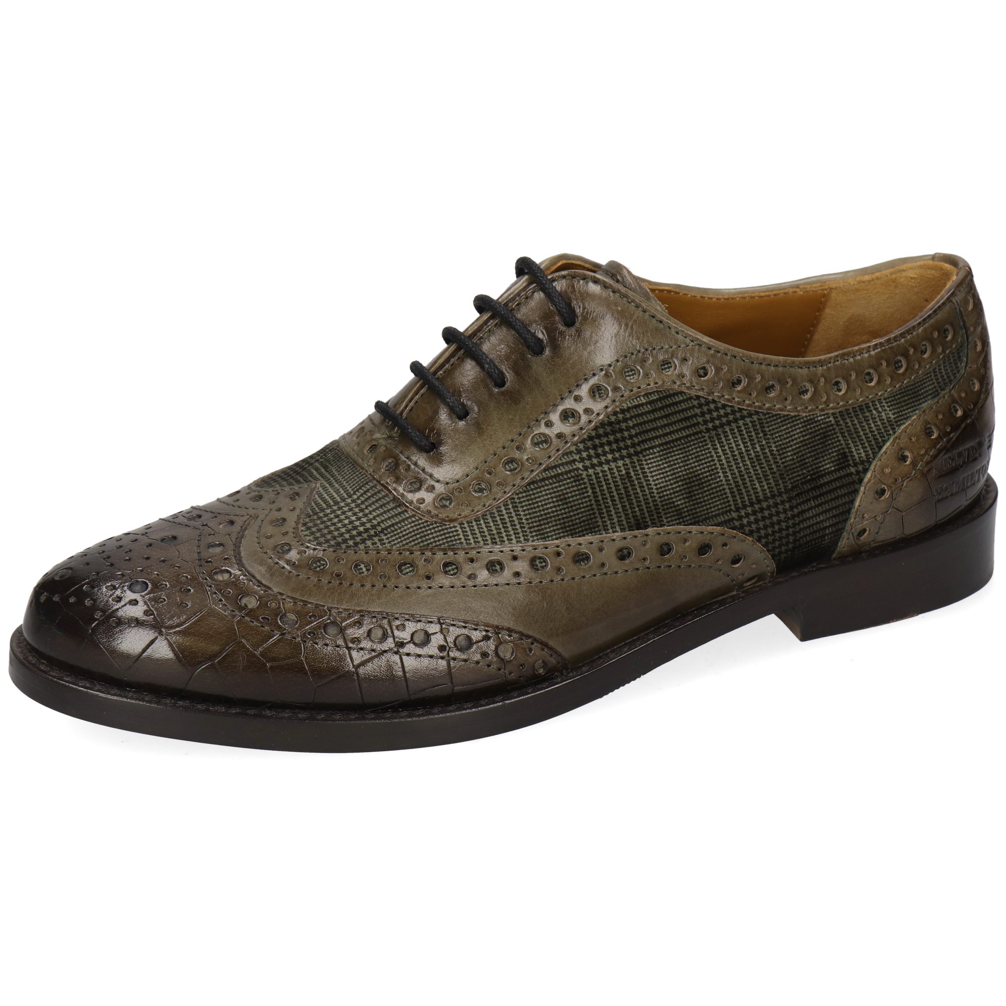 Melvin & Hamilton Selina 56 Leder-Oxford Schuhe für Damen Schnürschuh Flache Absätze, Echtes Leder, Vegetabile Gerbung