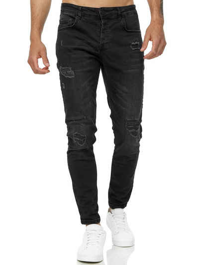Tazzio Skinny-fit-Jeans A107 Stretch mit Elasthan & im Destroyed-Look