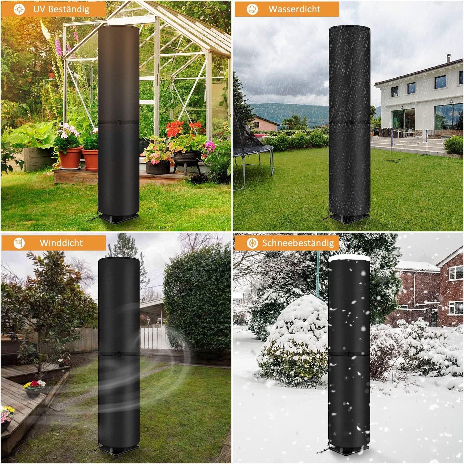 LuxusKollektion Gartenmöbel-Schutzhülle Solardusche Abdeckung 220x67cm Schw günstig online kaufen