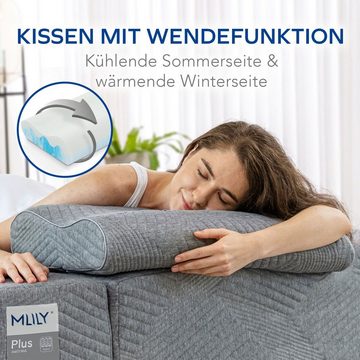 MLILY Nackenkissen »Otico«, mit Wendefunktion, höhenverstellbares Kissen, für ideales Schlafklima
