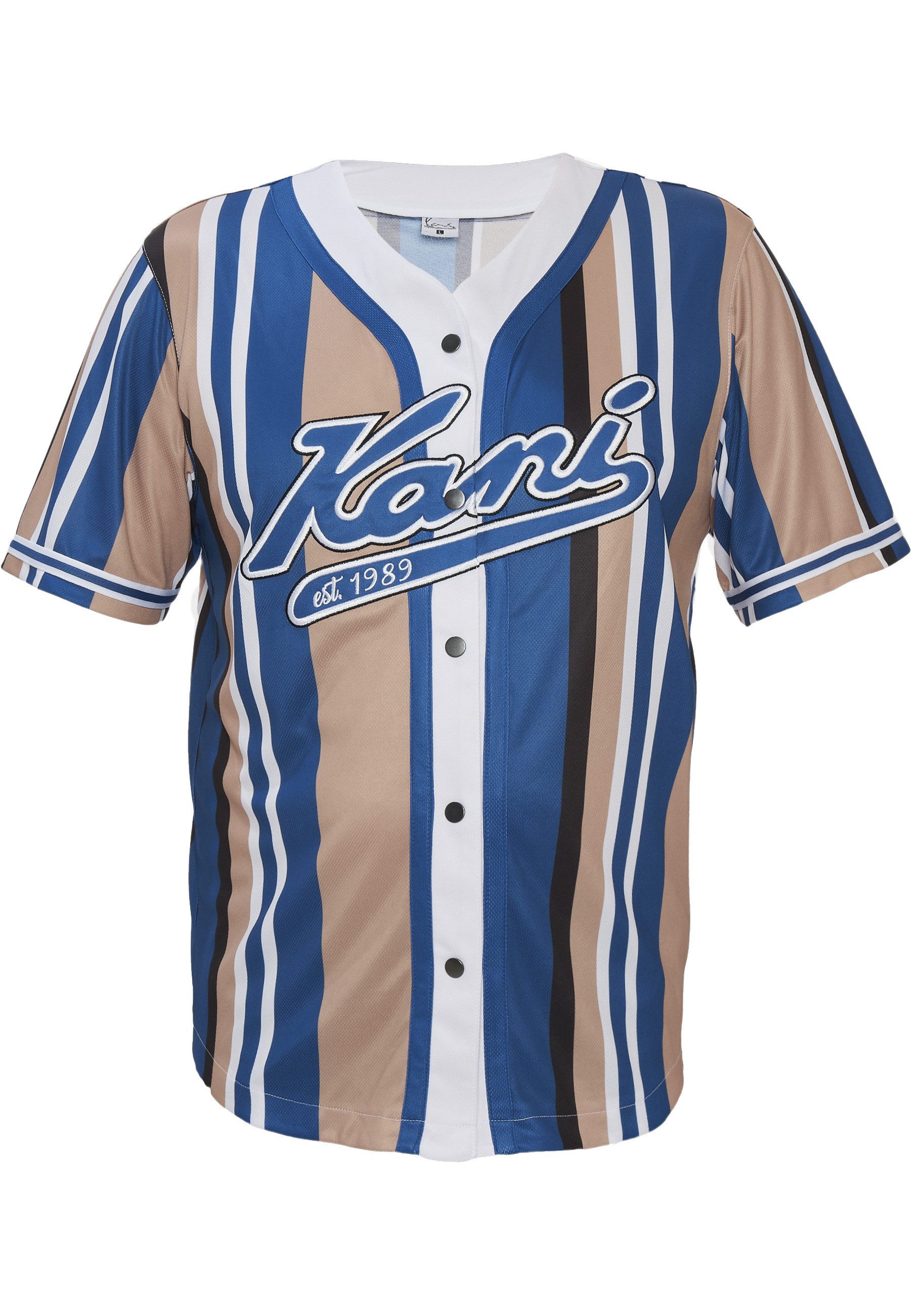 Netzshirt Karl Kani Herren KM232-010-2 KK Varsity Striped Baseball Shirt