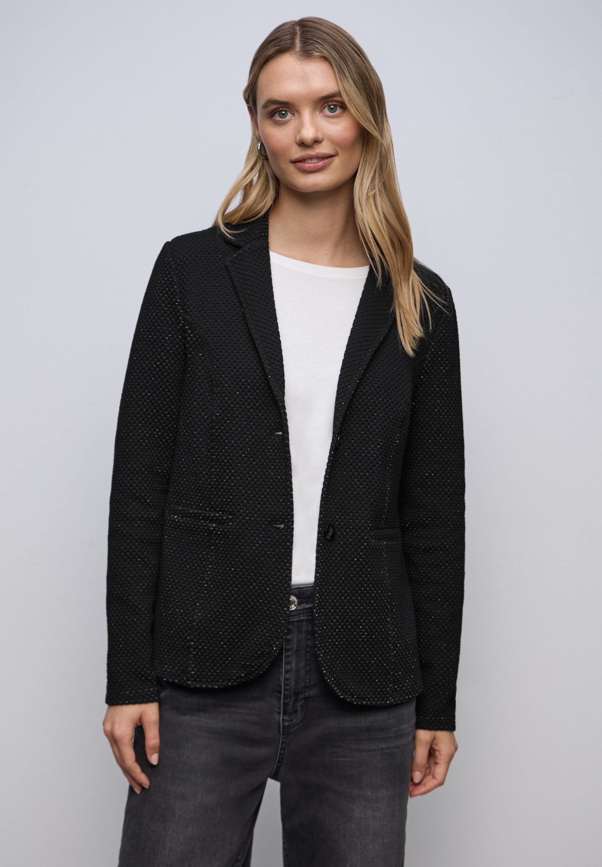 STREET ONE Kurzblazer im Glitzer-Look günstig online kaufen