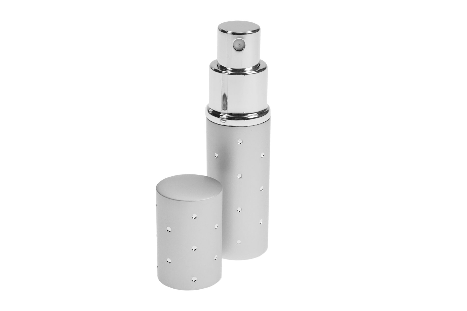 Parfümzerstäuber Taschenzerstäuber, Aluminium, Silberfarben, für 10 ml