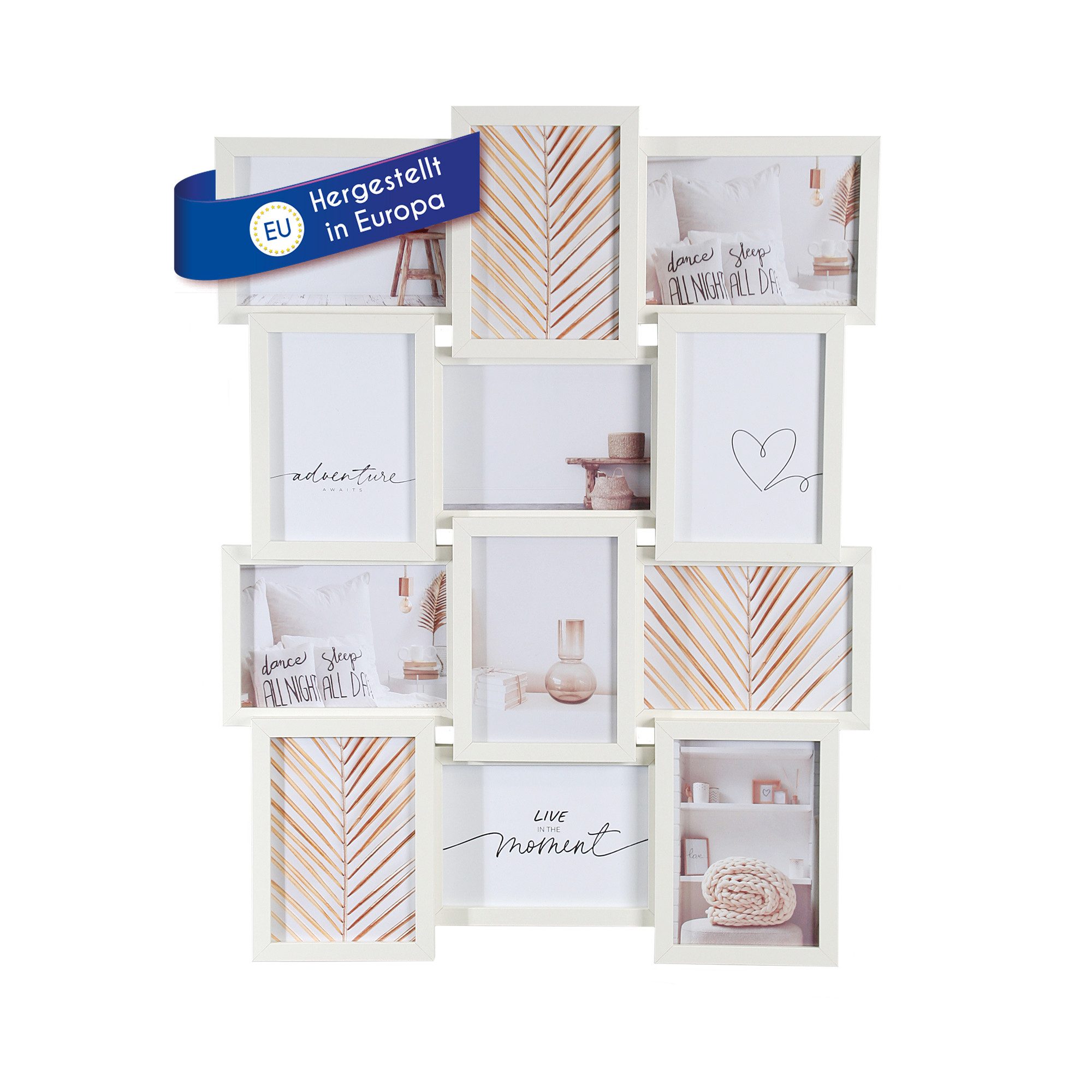 Wackadoo Living Bilderrahmen Collage Holzbilderrahmen Galerie mit Glas und günstig online kaufen