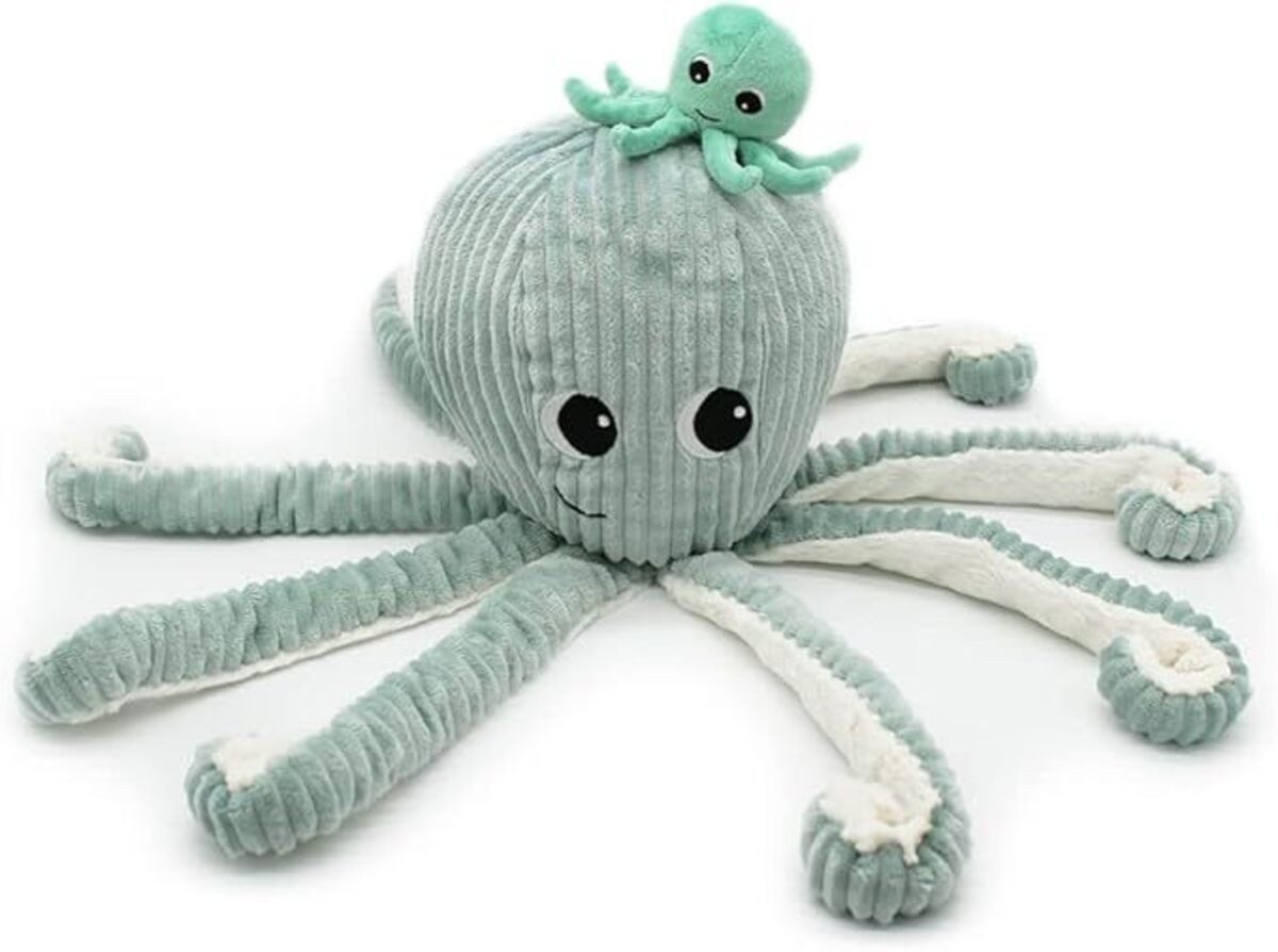 Les Deglingos Kuscheltier Krake 45cm