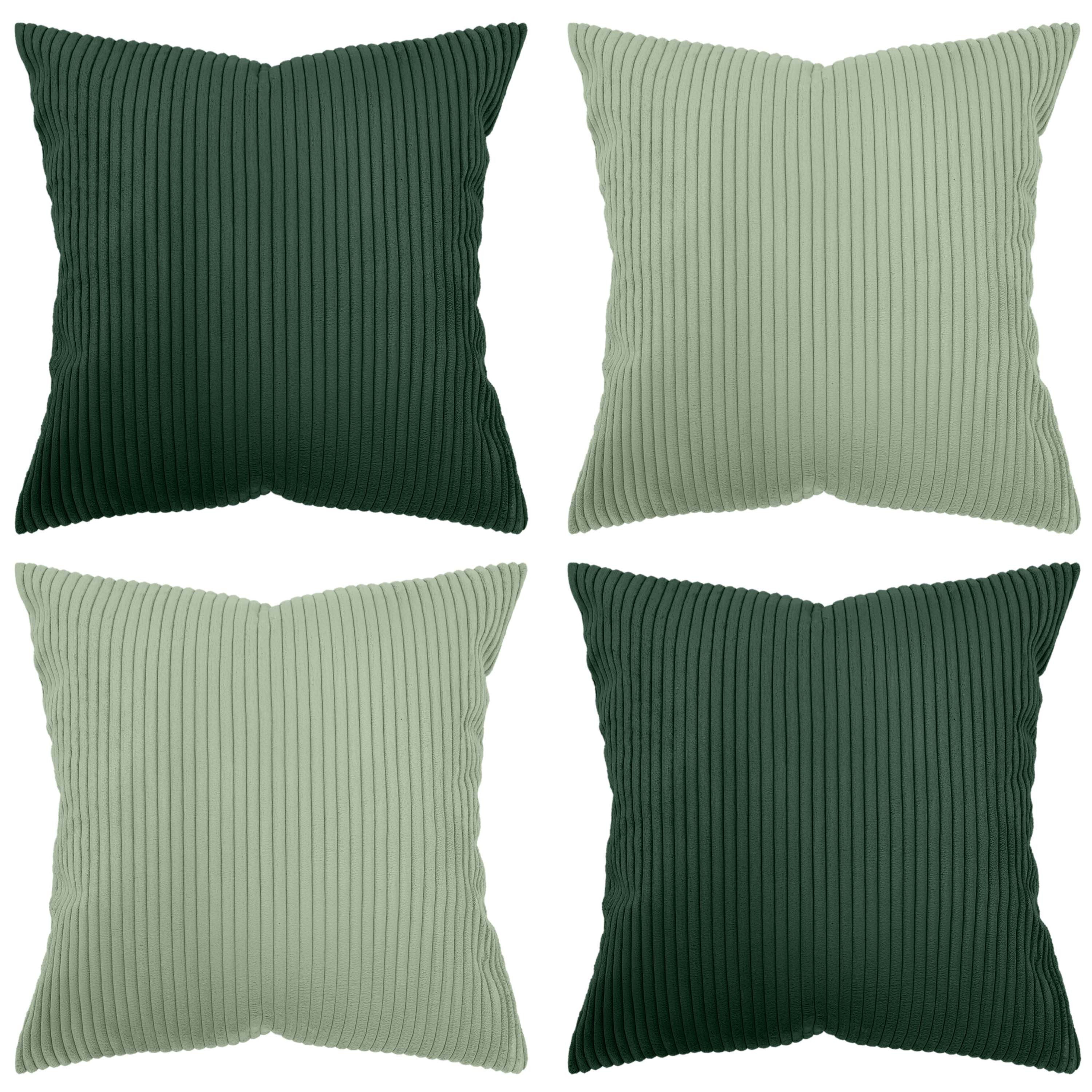 Amilian Kissenhüllen - 4er Set Kissenbezug - Zierkissenbezüge - Kissenbezüge, (4 Stück), 40x40 cm, Kissenhülle für Sofakissen, Dekokissen, Kissen, Zierkissen