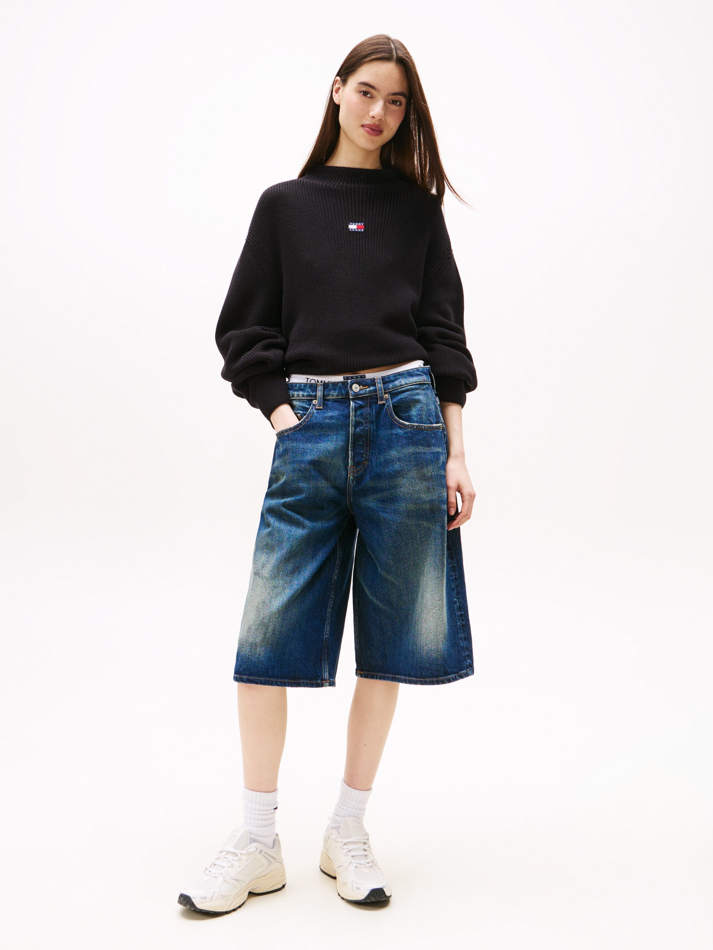 Tommy Jeans Stehkragenpullover TJW MOCKNECK BADGE SWEATER günstig online kaufen