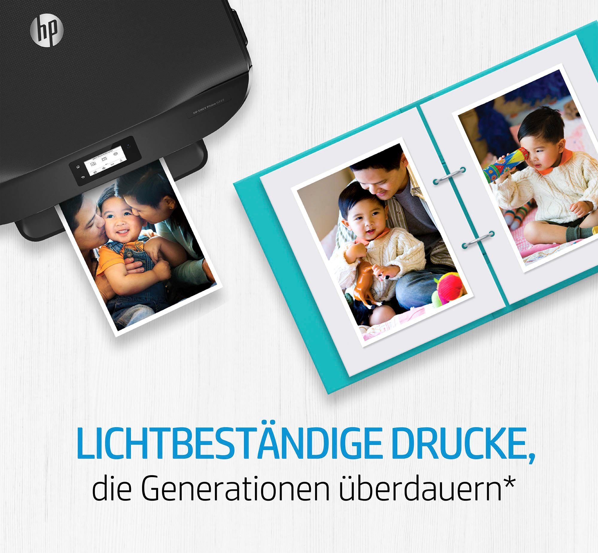 HP HP original Druckerpatrone 62 Combo Black + Y/C/M Tintenpatrone (Spar-Set, 3 Probemonate gratis* drucken)
