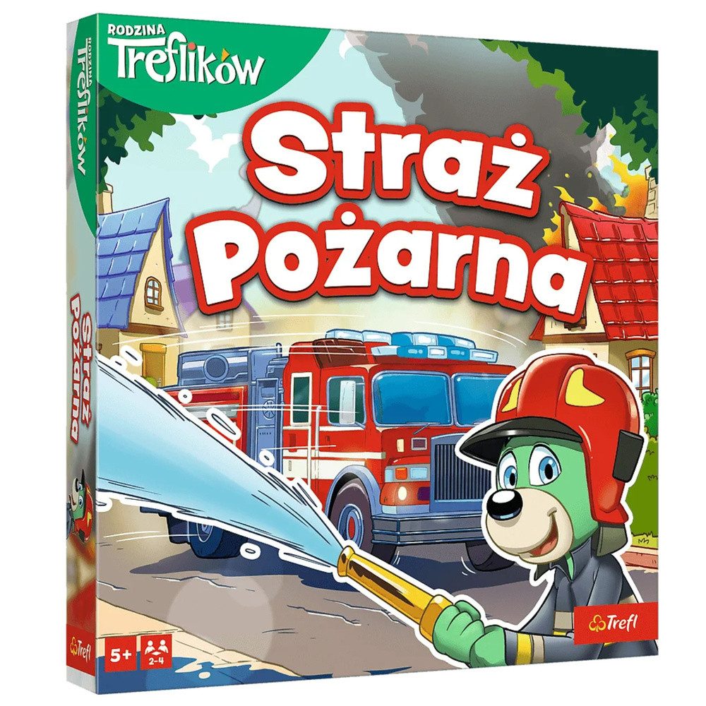 Trefl Spiel Familienspiel Brettspiel Feuerwehrabenteuer, Feuerwehr, Kooperatives Familienspiel, 2-4 Spieler, ab 5 Jahren