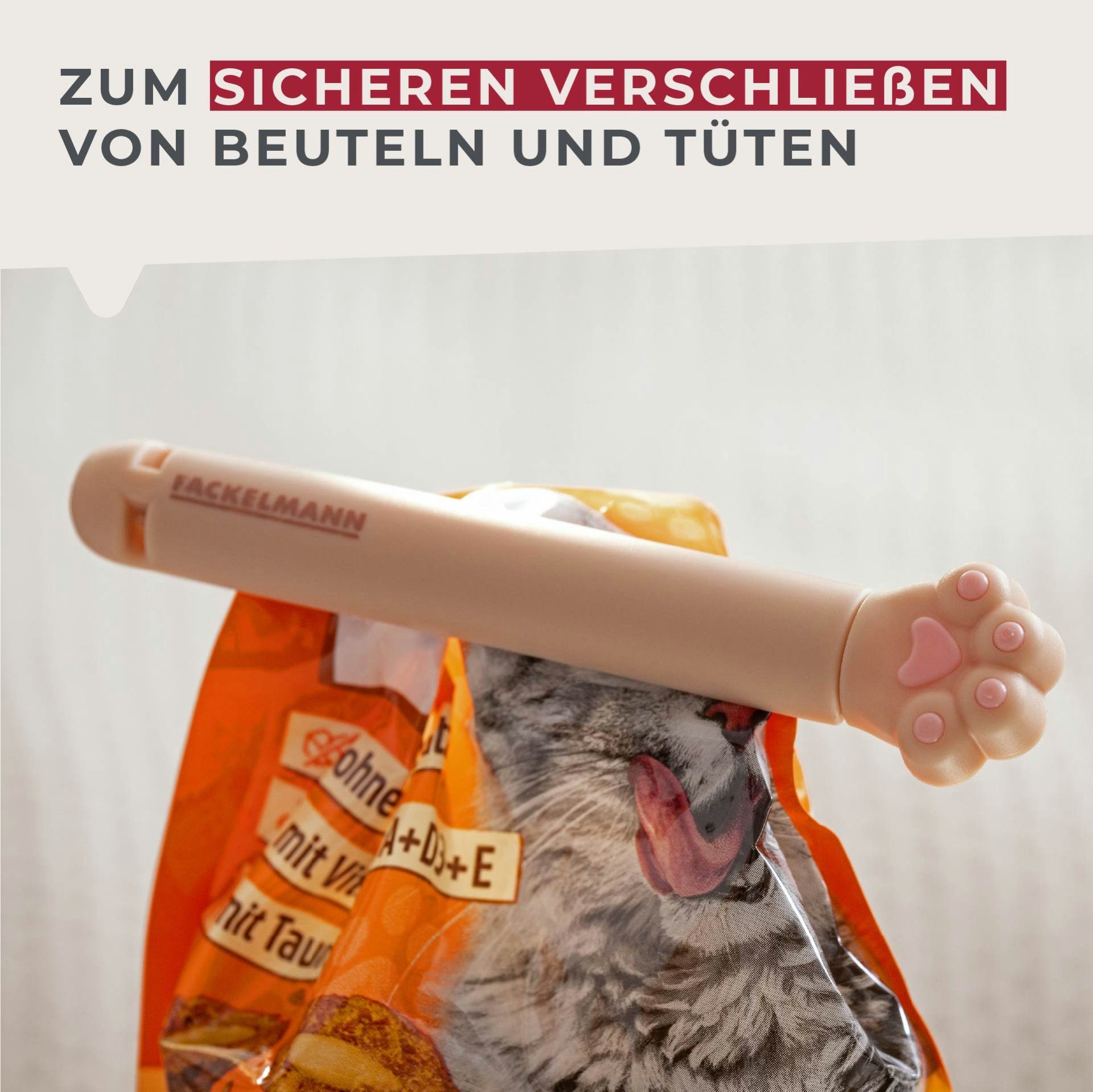 FACKELMANN Verschlussklammer Verschluss-Clips, Tütenclips, Beutelverschluss, Futterclips