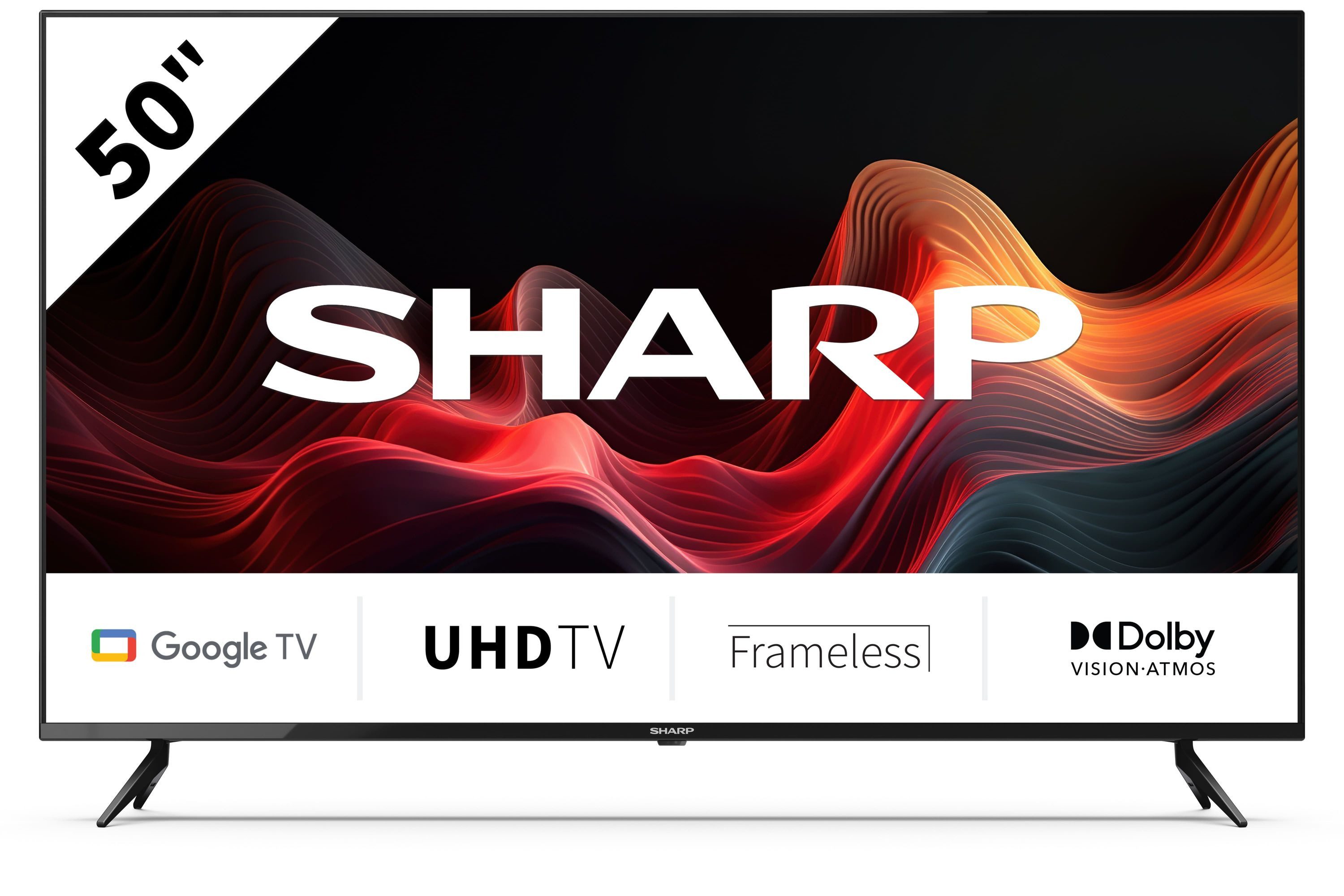 Sharp 50GL4060E LED-Fernseher (126 cm/50 Zoll, Dolby Vision & Atmos · 4x HDMI 2.1 · Google TV)