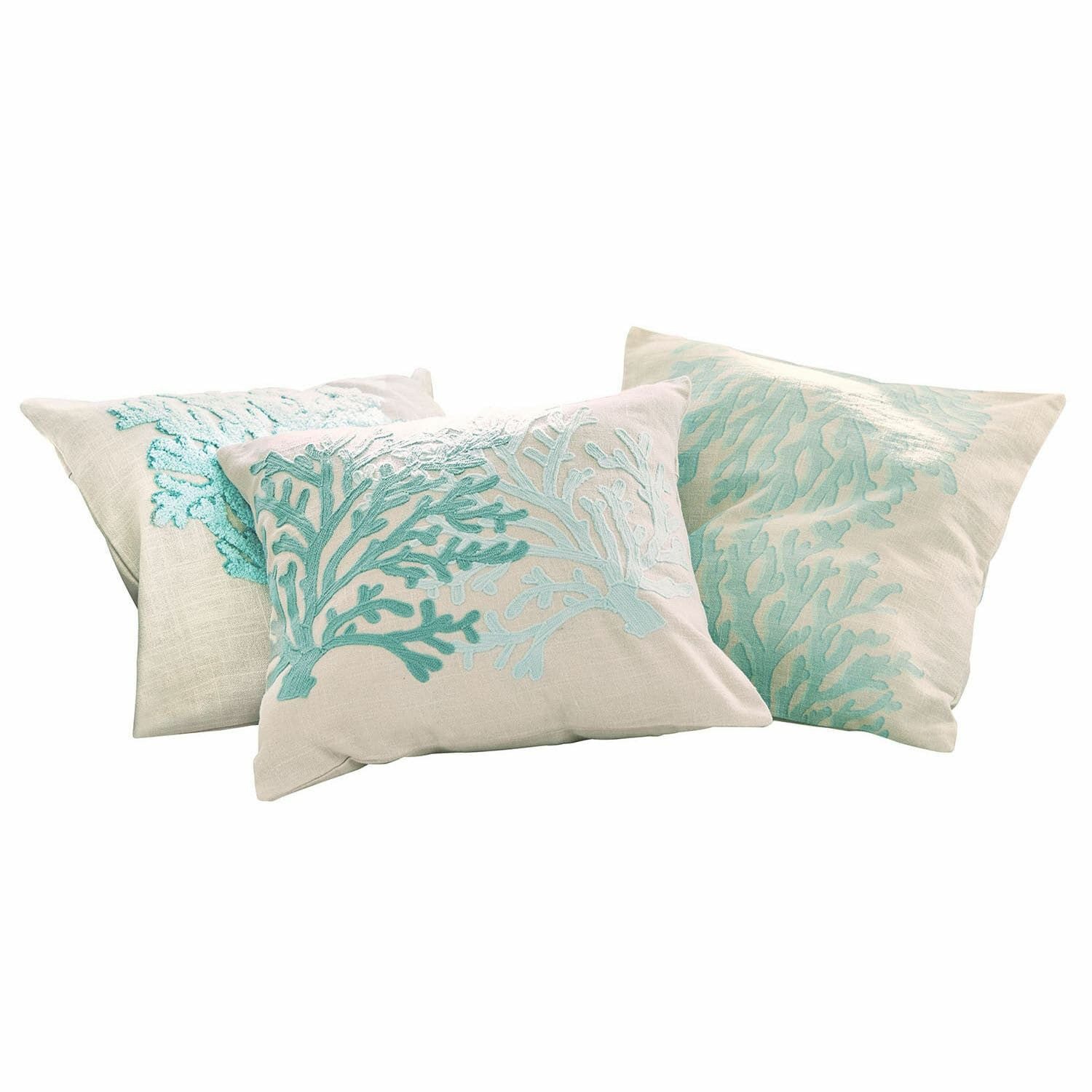 Mirabeau Kissenhülle Kissenhülle 3er Set Vaiea türkis/beige