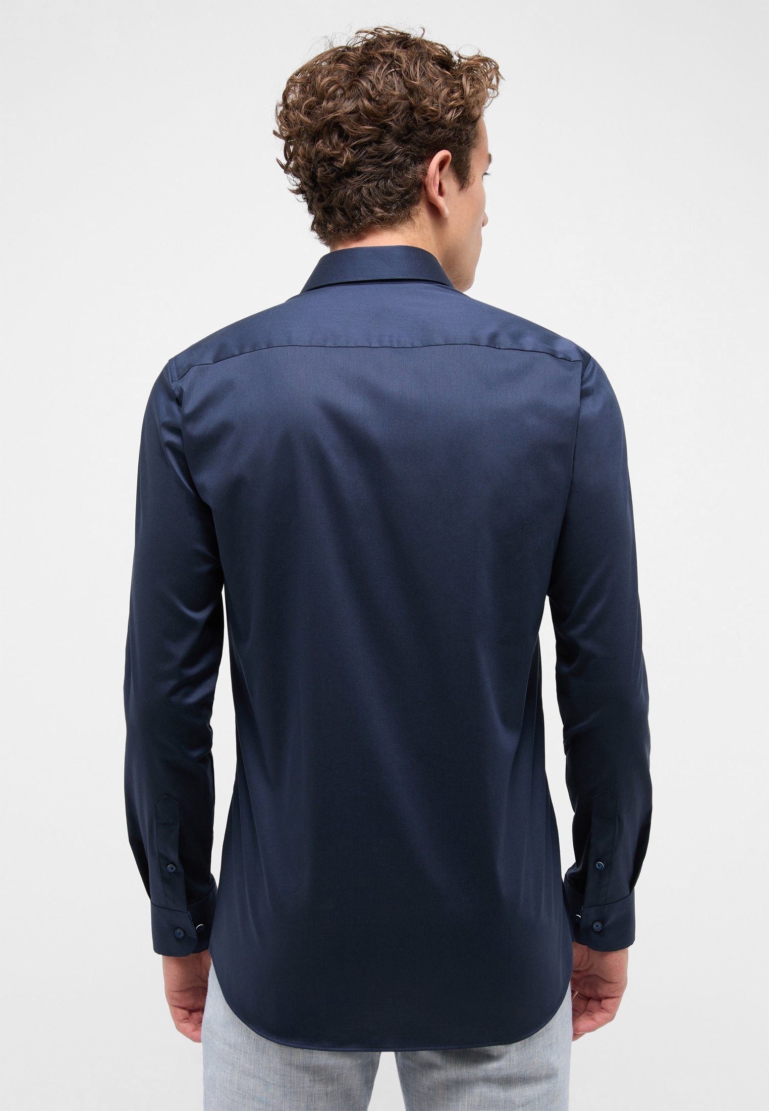 SLIM Eterna Langarmhemd FIT navy