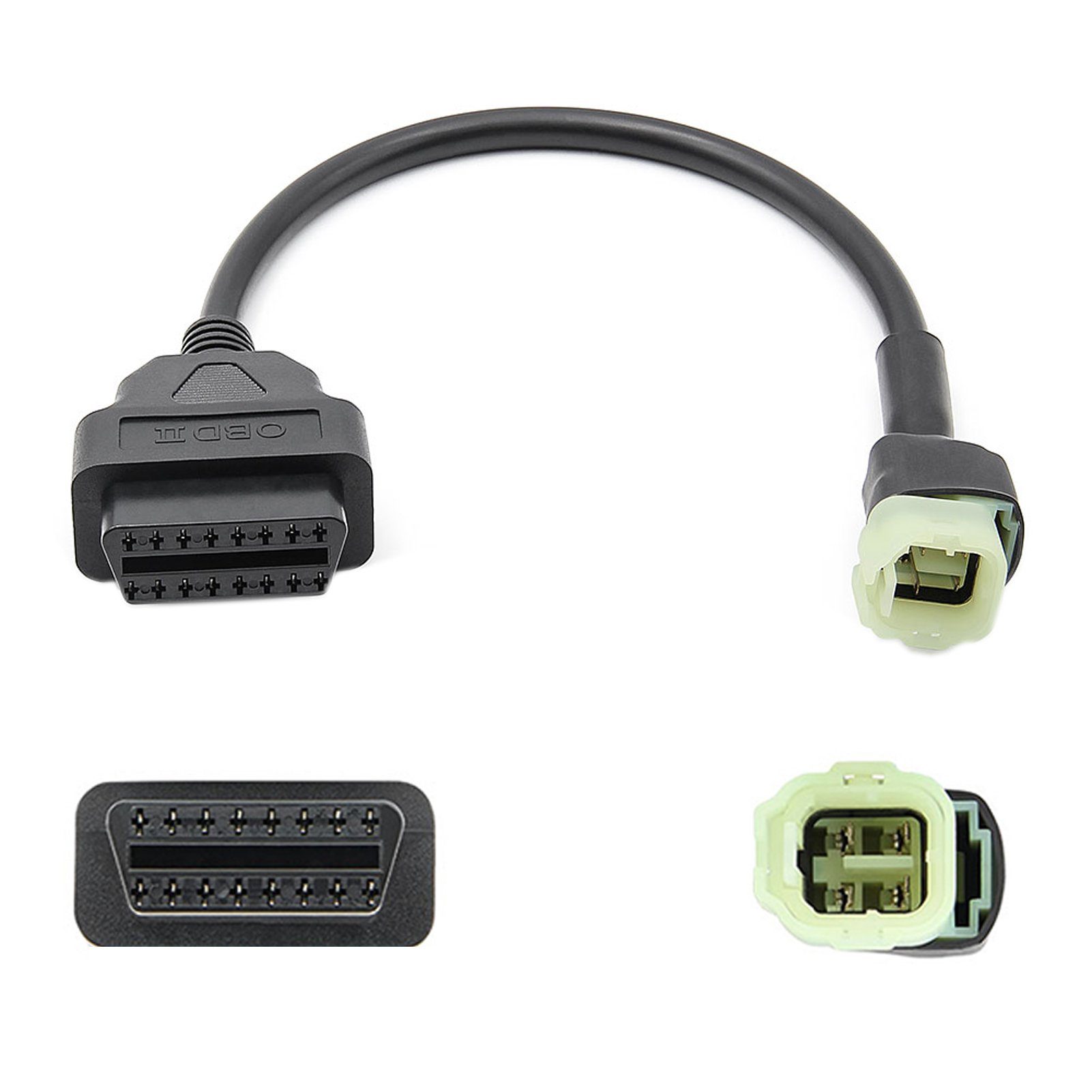 Bolwins F92C 30cm Kabel Adapter Motorrad Honda 4Pin OBD2 Diagnose Fehler lesen Elektro-Kabel