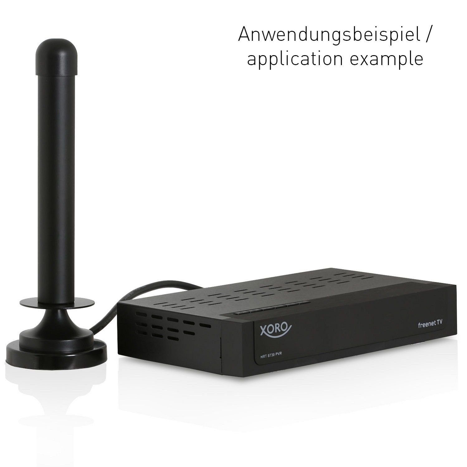 Wicked Chili DVB-T2 Antenne für HD TV Receiver, Freenet TV, 3m Innenantenne (DVB-T, DVB-T2, für Innenbereich, DVBT), Mit Magnetfuß, Kabellänge: ca. 3 m, Verstärkung: 6dBi, ideal für DVB-T