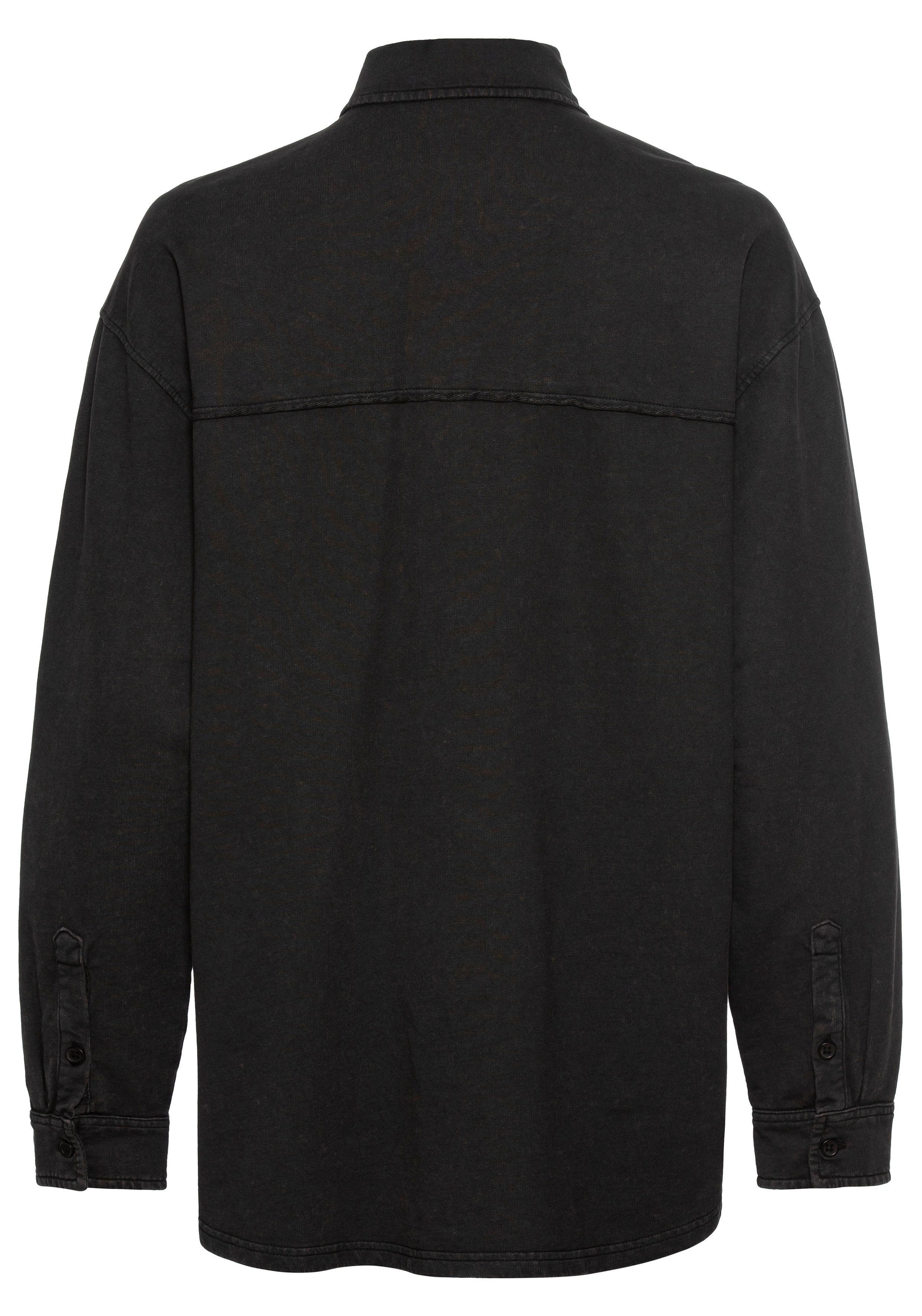 Buffalo Blusenshirt Loungeshirt im Used-Look, Loungewear – Bild 4 von 5