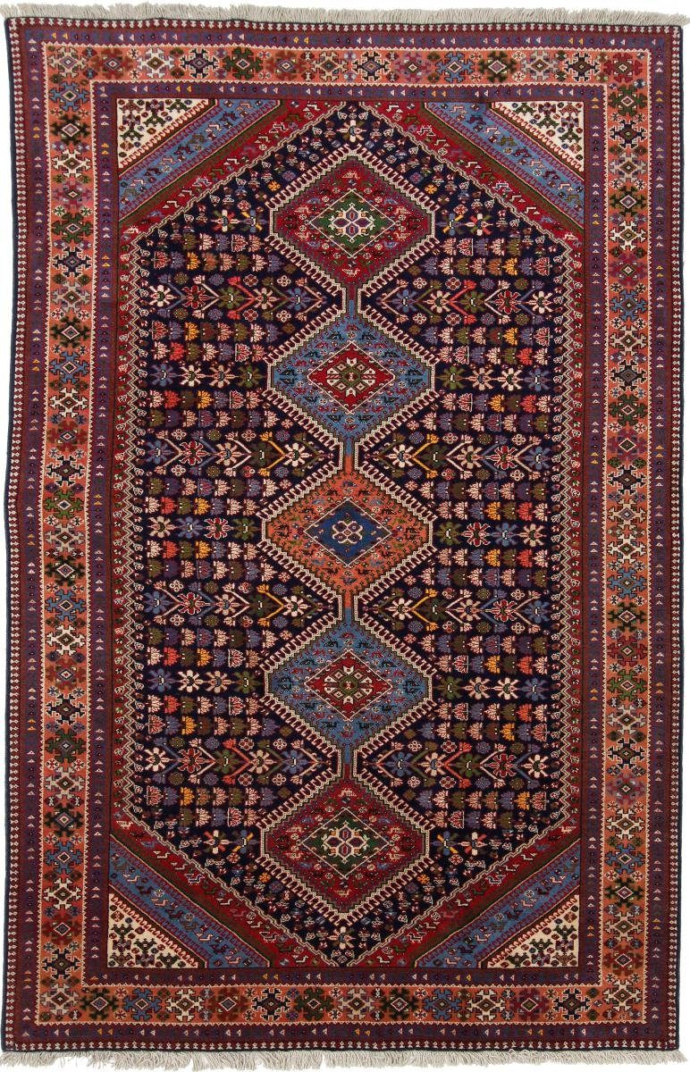 Orientteppich Yalameh Aliabad 162x251 Handgeknüpfter Orientteppich / Perserteppich, Nain Trading, rechteckig, Höhe: 12 mm