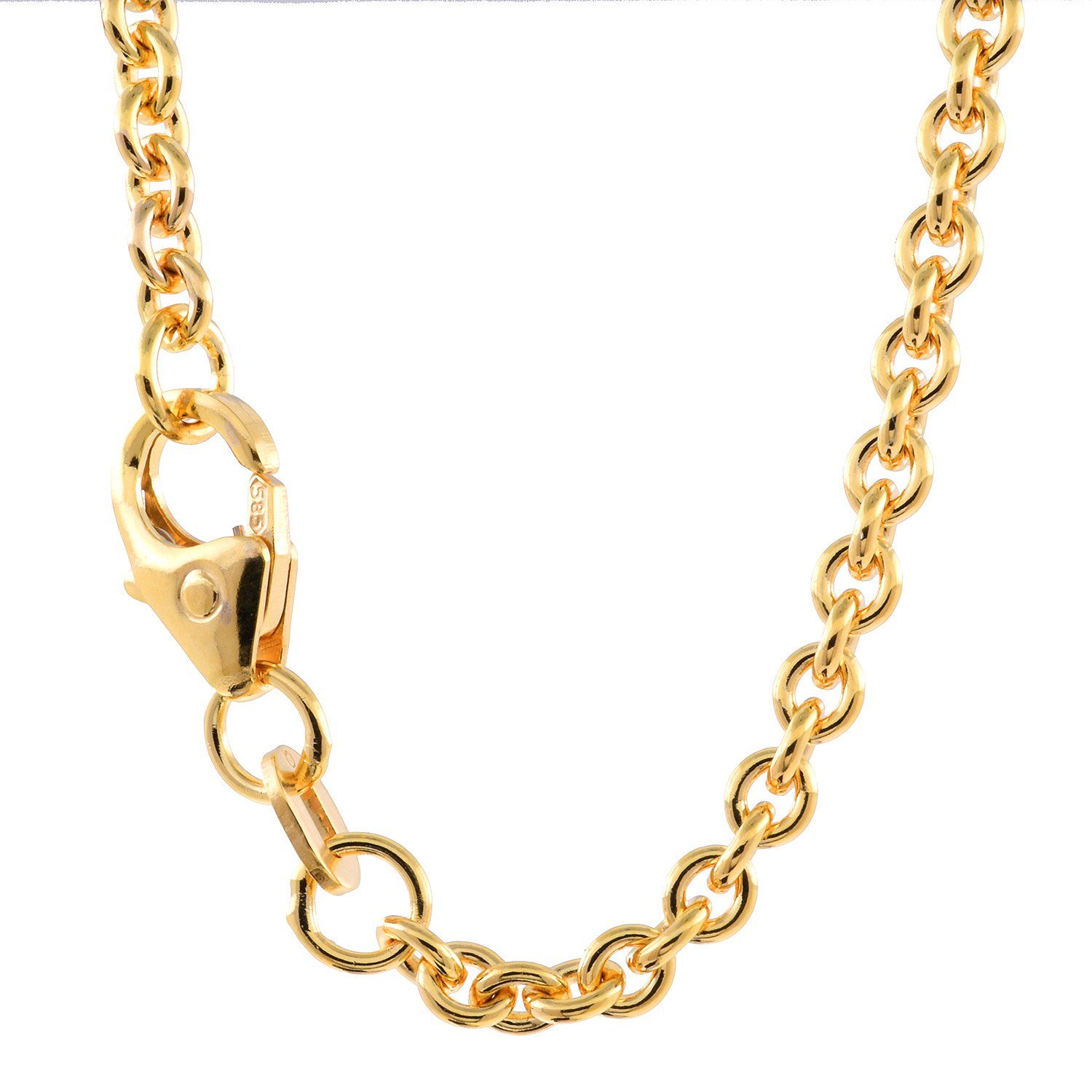 Goldkette Goldkette Ankerkette Länge 50cm - Breite 4,0mm - 585-14 Karat Gold