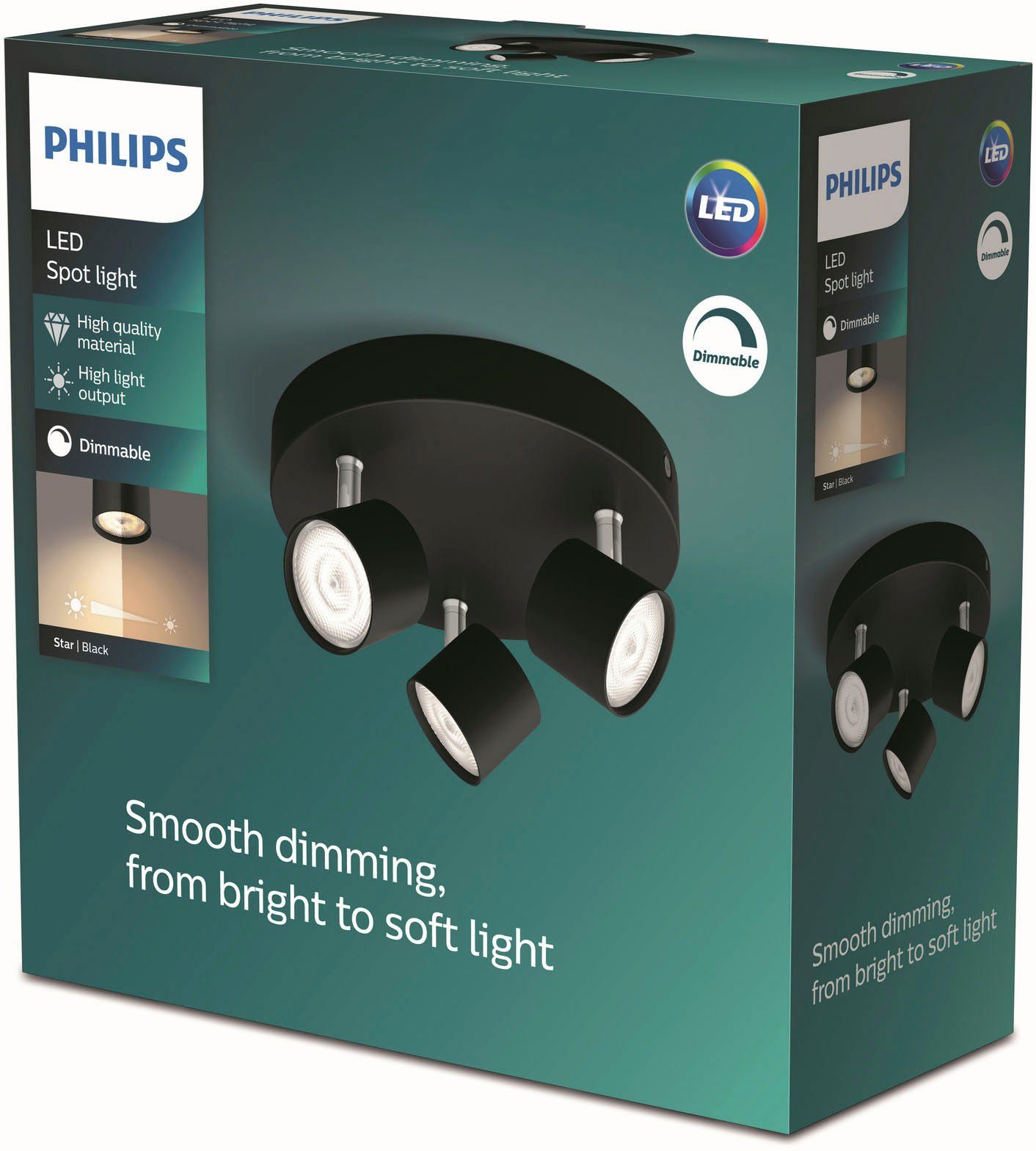 Star, Hochwertige Philips integriert, fest Dimmfunktion, LED-Beleuchtung Deckenspots Warmweiß, LED LED