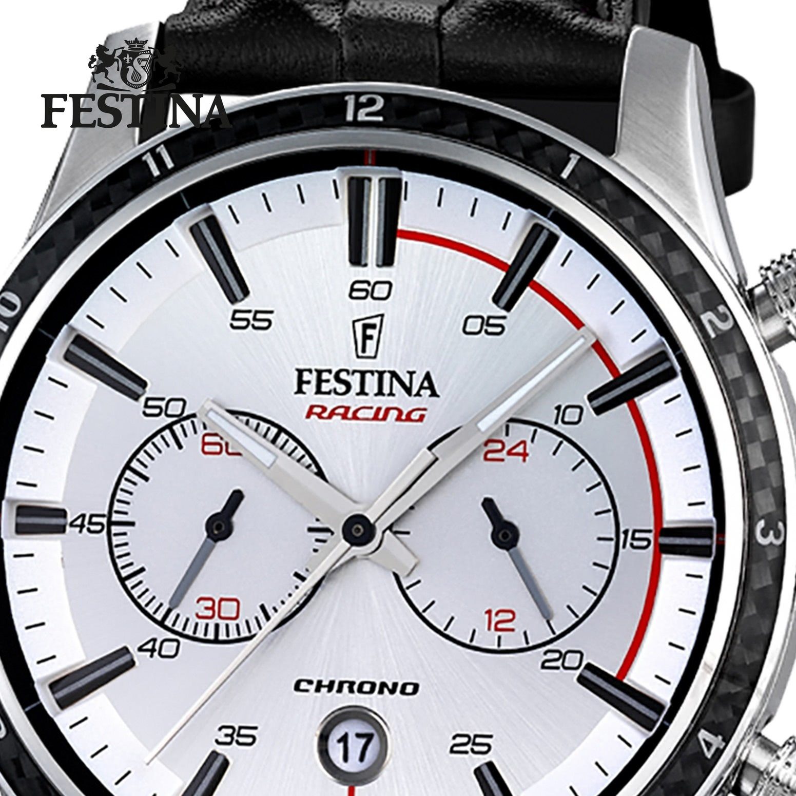 Neue Store-Spezialfunktion! Festina Chronograph Festina Herren Herren Chronograph, Uhr F16874/1 Armbanduhr schwarz Lederarmband rund