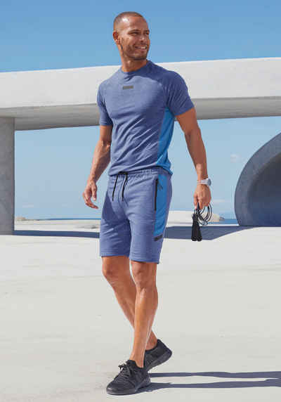 AUTHENTIC LE JOGGER Shorts - Sporthose mit Mesheinsätzen und seitlichen Reißverschlusstaschen