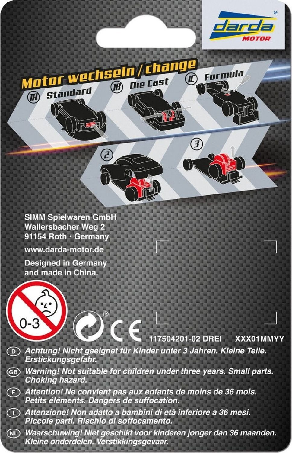 Darda® Motor Rennbahn-Auto