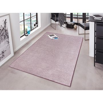 Teppich Teppich Pure Uni Flieder Rosa, HANSE Home, rechteckig, Höhe: 13 mm