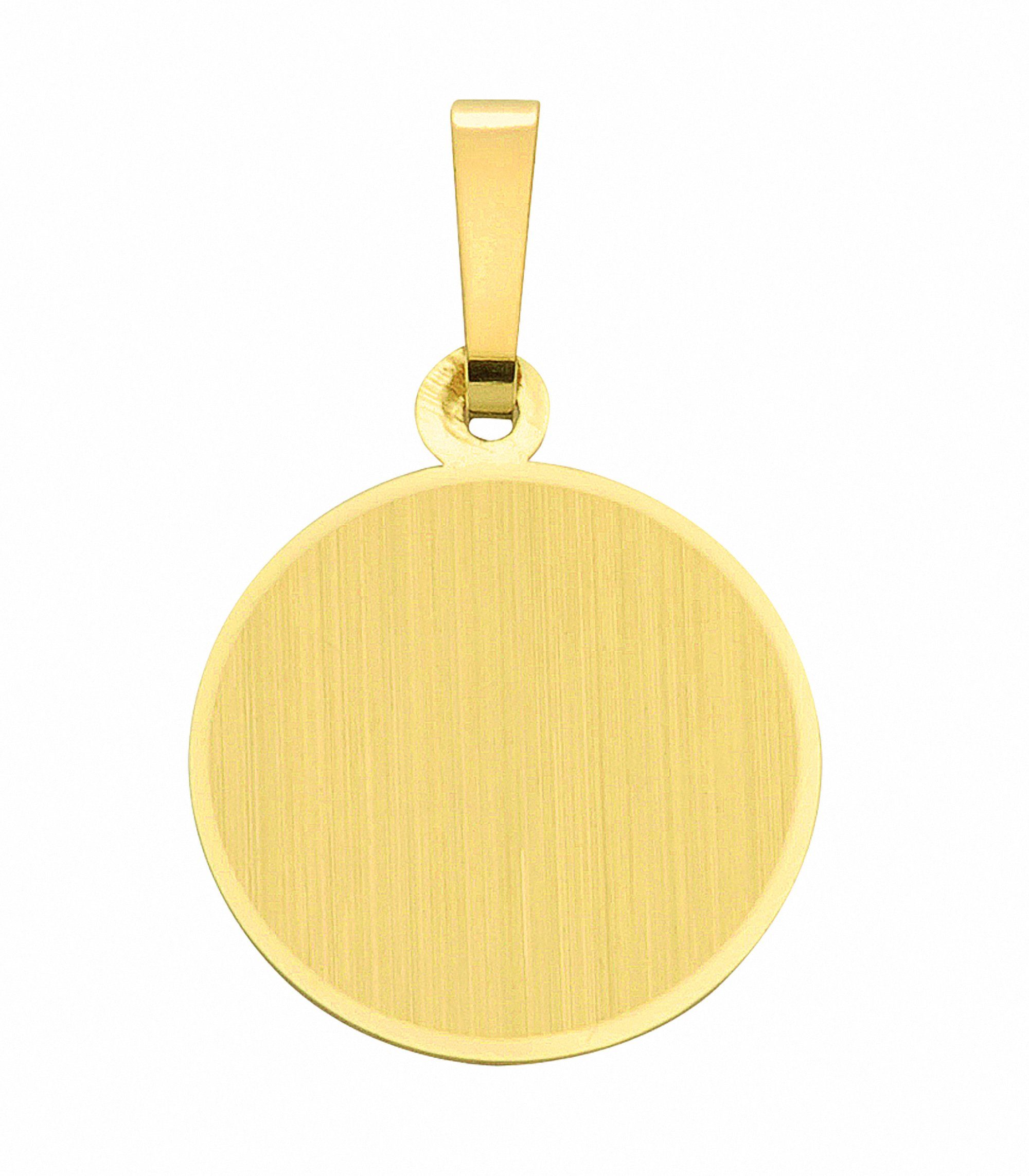 Kettenanhänger Gravurplatte 585 Gold (14K)