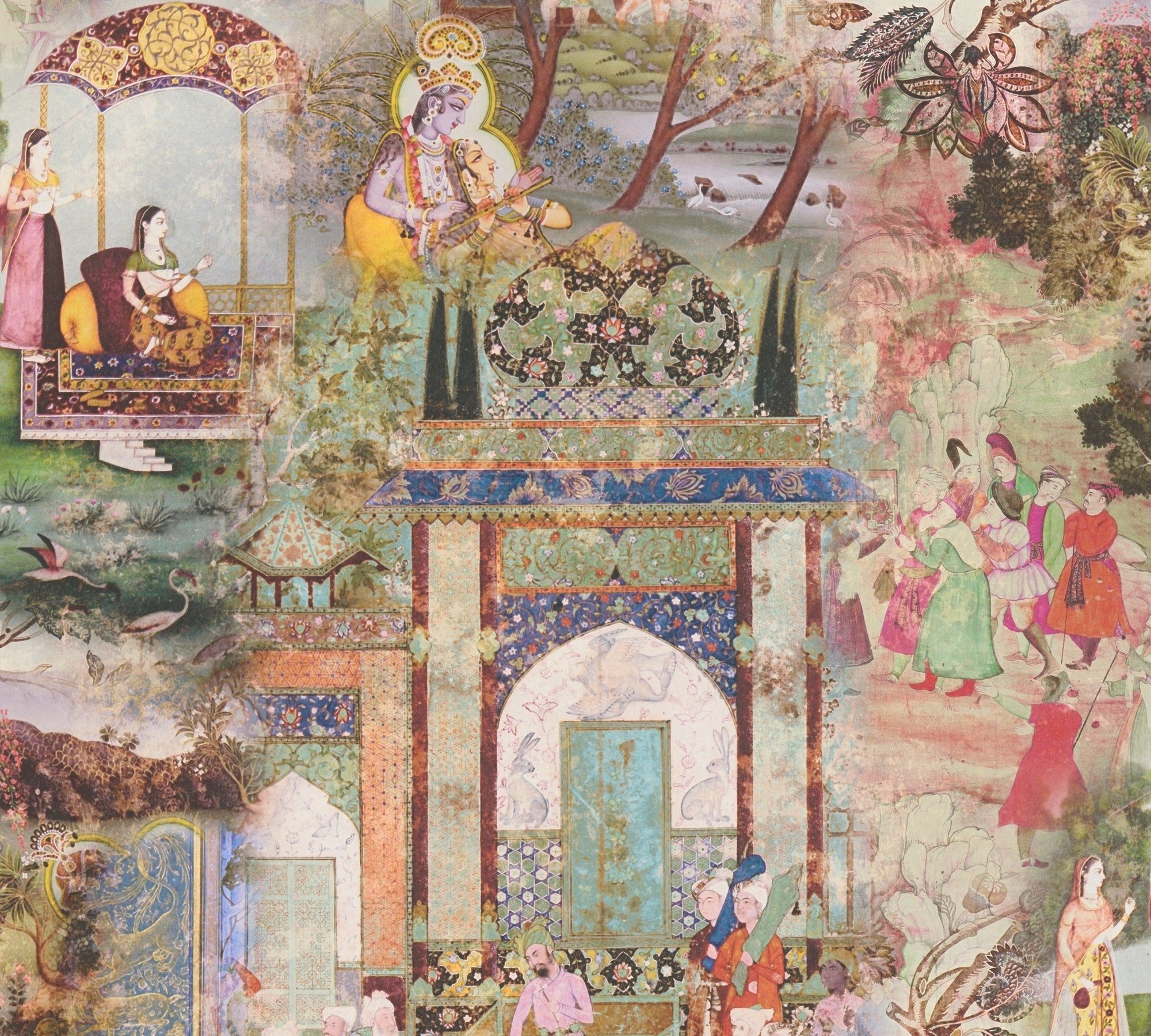 A.S. Création Vliestapete Dream Flowery, glatt, Ethnomuster, abstrakt, minimalistisch, Vintage Tapete Orientalisch Tapeten Wohnzimmer Schlafzimmer Küche Flur