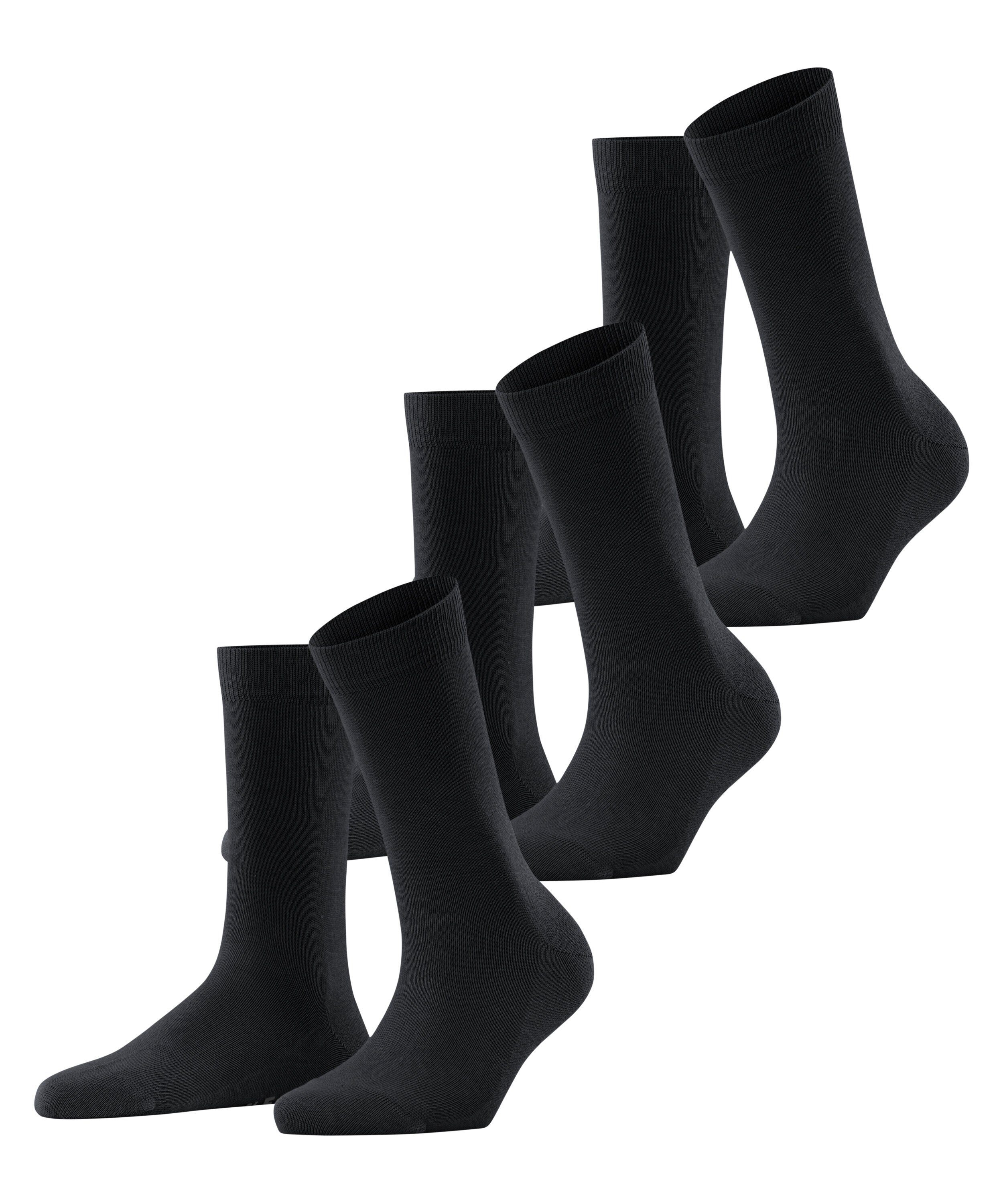 FALKE Socken Family 3-Pack (3-Paar) black (3009)