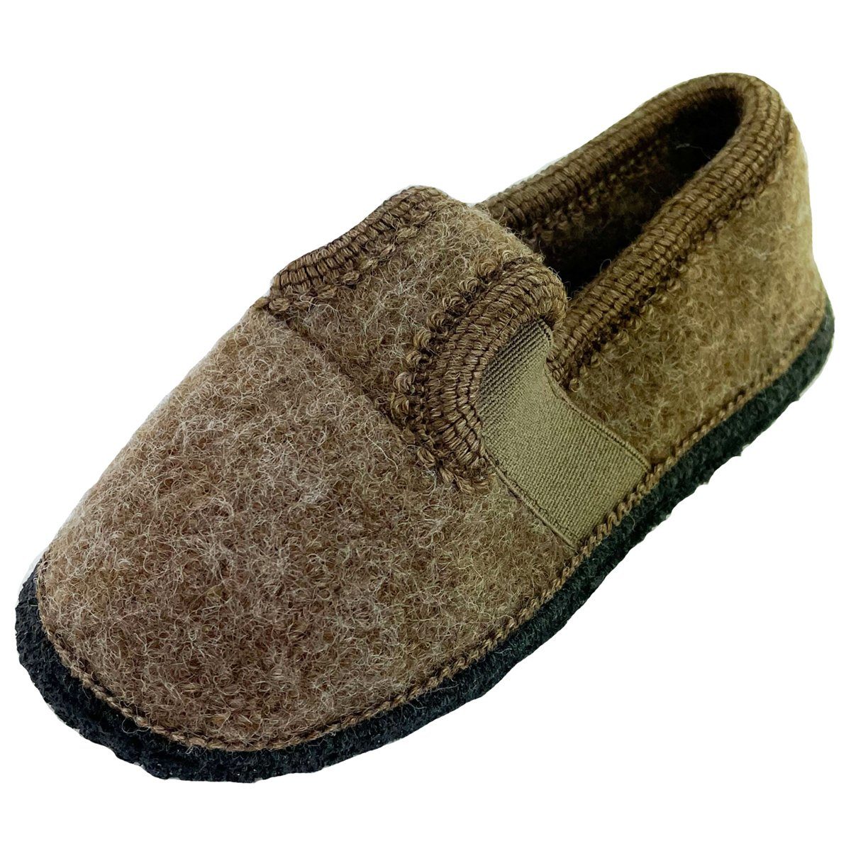 Bergstein BN Comfy Hausschuh aus reiner Wolle Brown