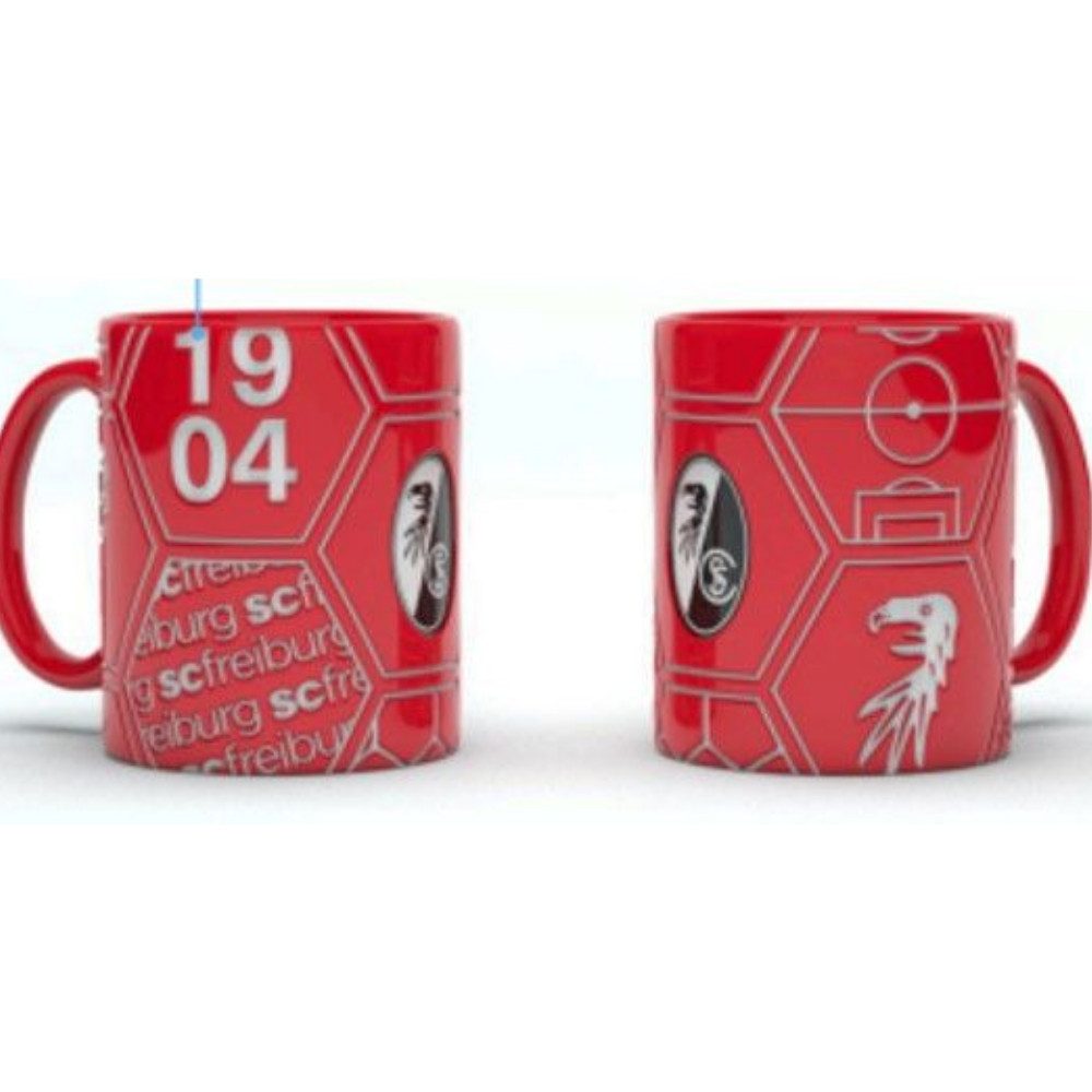 SC Freiburg Becher SC Freiburg Tasse "Panel", Keramik