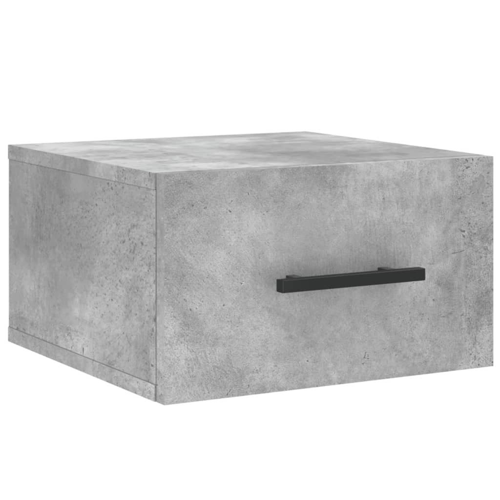 Nachttisch Wand-Nachttisch Betongrau 35x35x20 cm