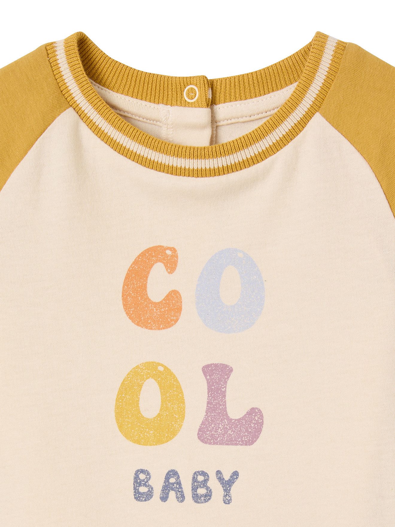 vertbaudet Langarmshirt Bio-Kollektion: Baby Shirt COOL BABY
