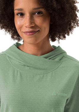 VAUDE Kapuzensweatshirt WOMEN'S TUENNO PULLOVER (1-tlg) Logoprägung auf dem Arm